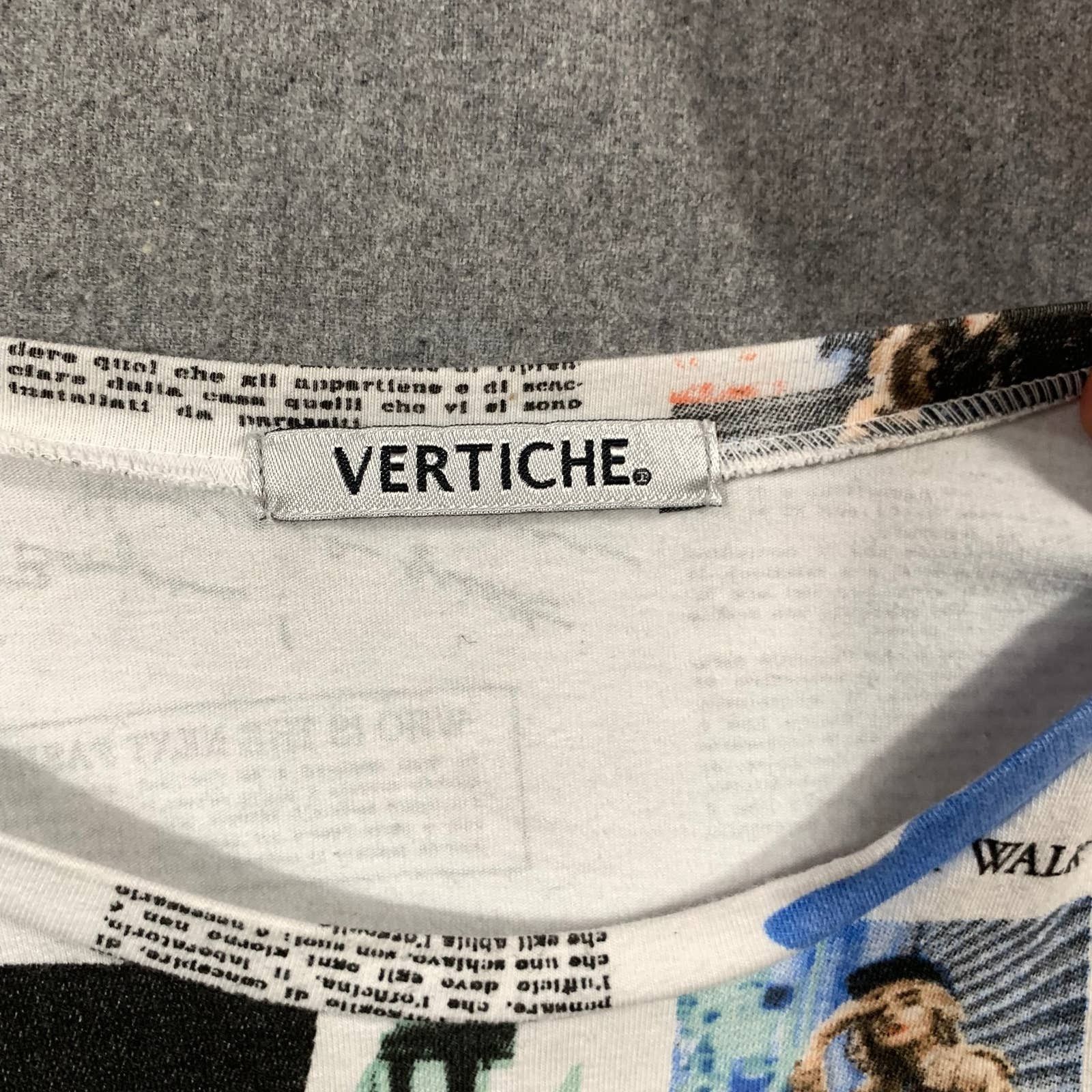 Other Vertiche Newspaper Shirt Women Small Blue Size S / US 4 / IT 40 - 3 Thumbnail