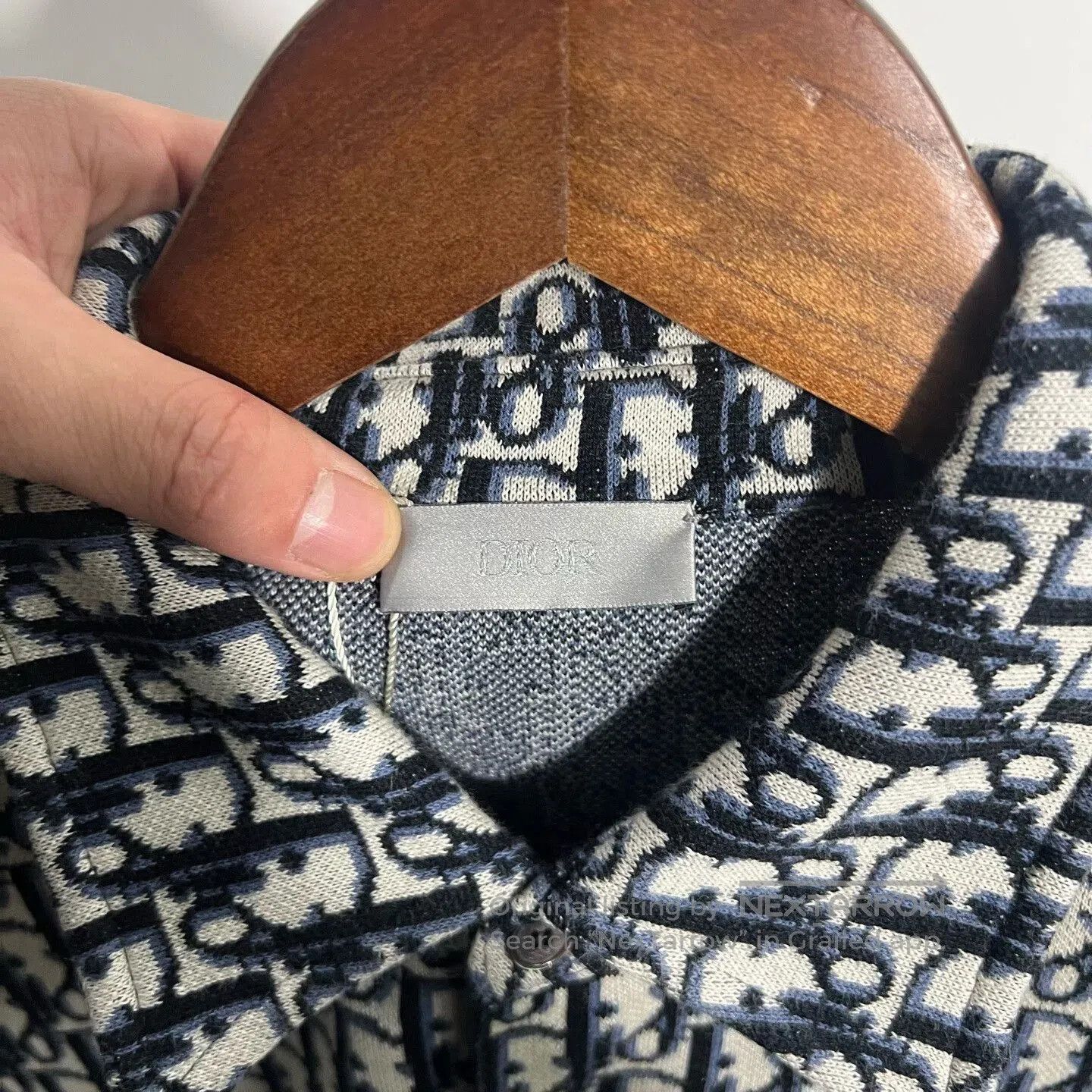 Dior dior printed knit long sleeve shirt. Size US M / EU 48-50 / 2 - 3 Thumbnail