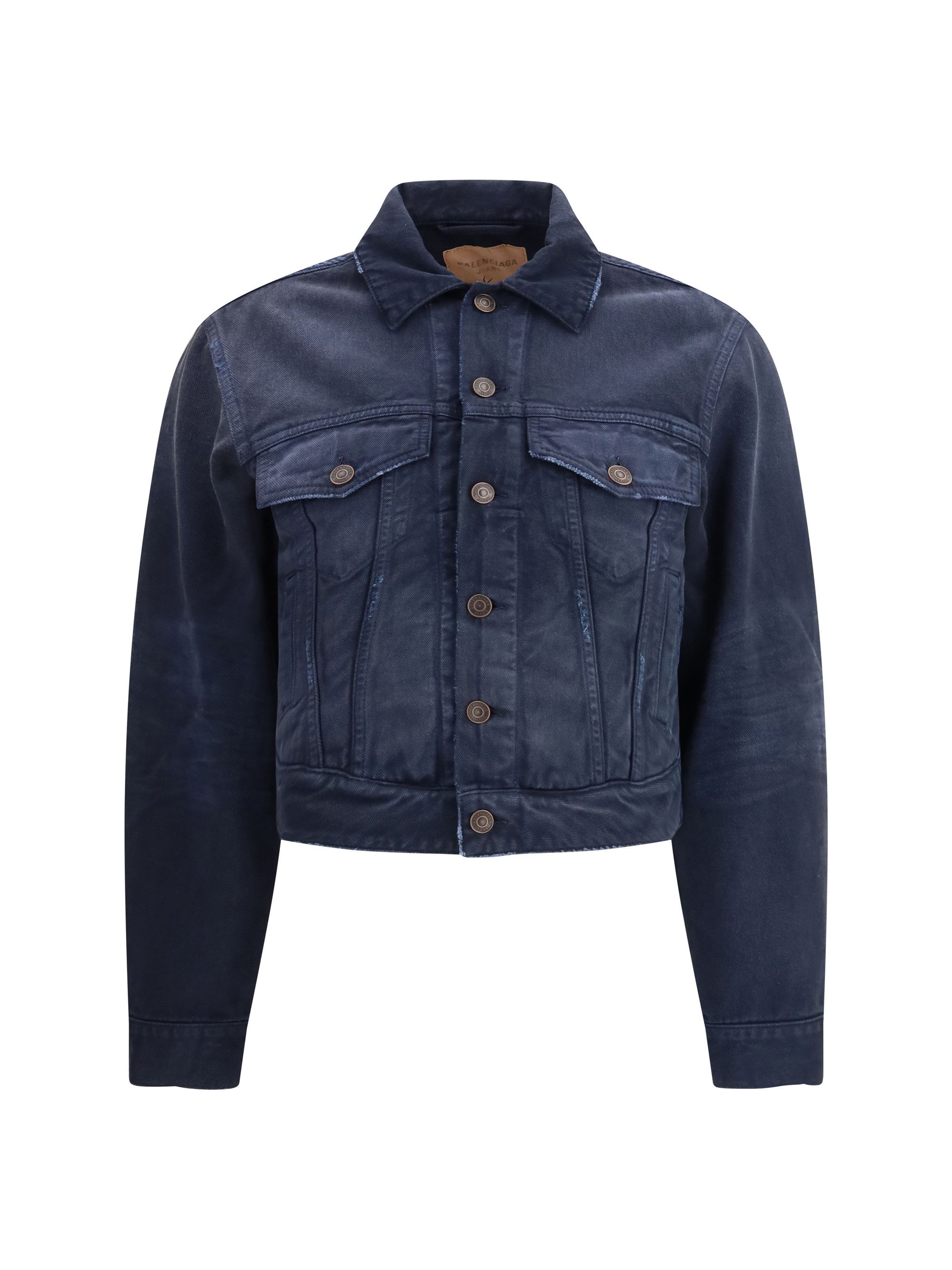 Balenciaga Curved-waist Trucker Jacket Size M / US 6-8 / IT 42-44 - 1 Thumbnail