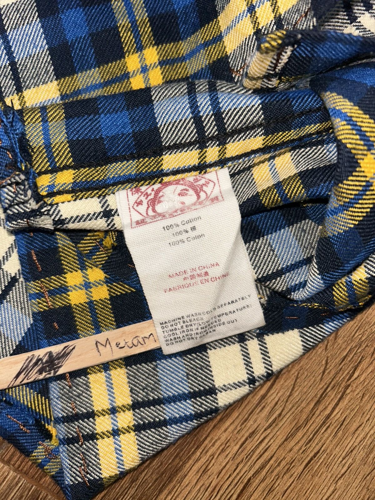 Evisu Evisu Cropped Plaid Check Flannel Shirt Size M / US 6-8 / IT 42-44 - 9 Thumbnail