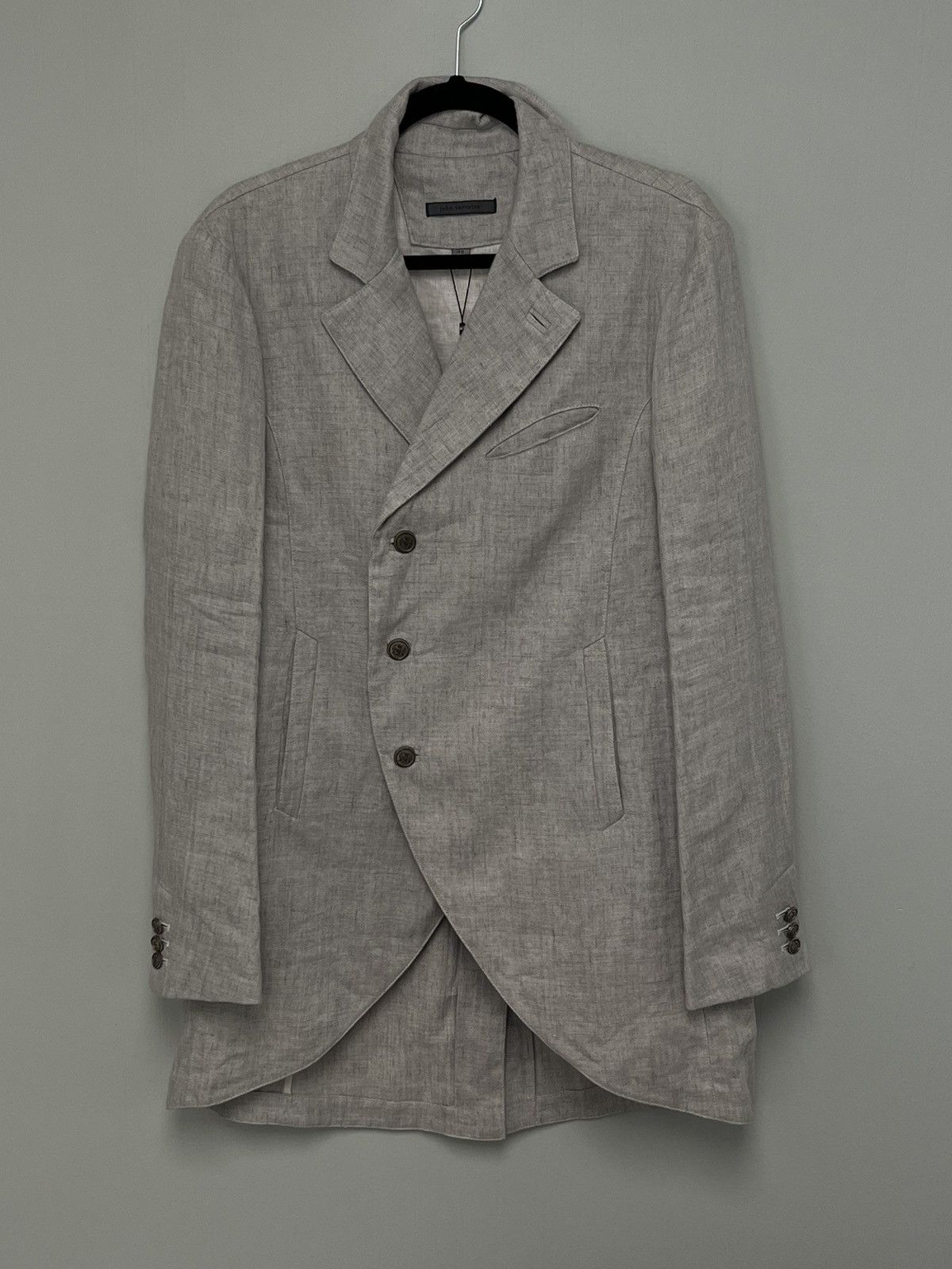 John Varvatos Linen Cutaway Coat. 48 Size US M / EU 48-50 / 2 - 6 Thumbnail