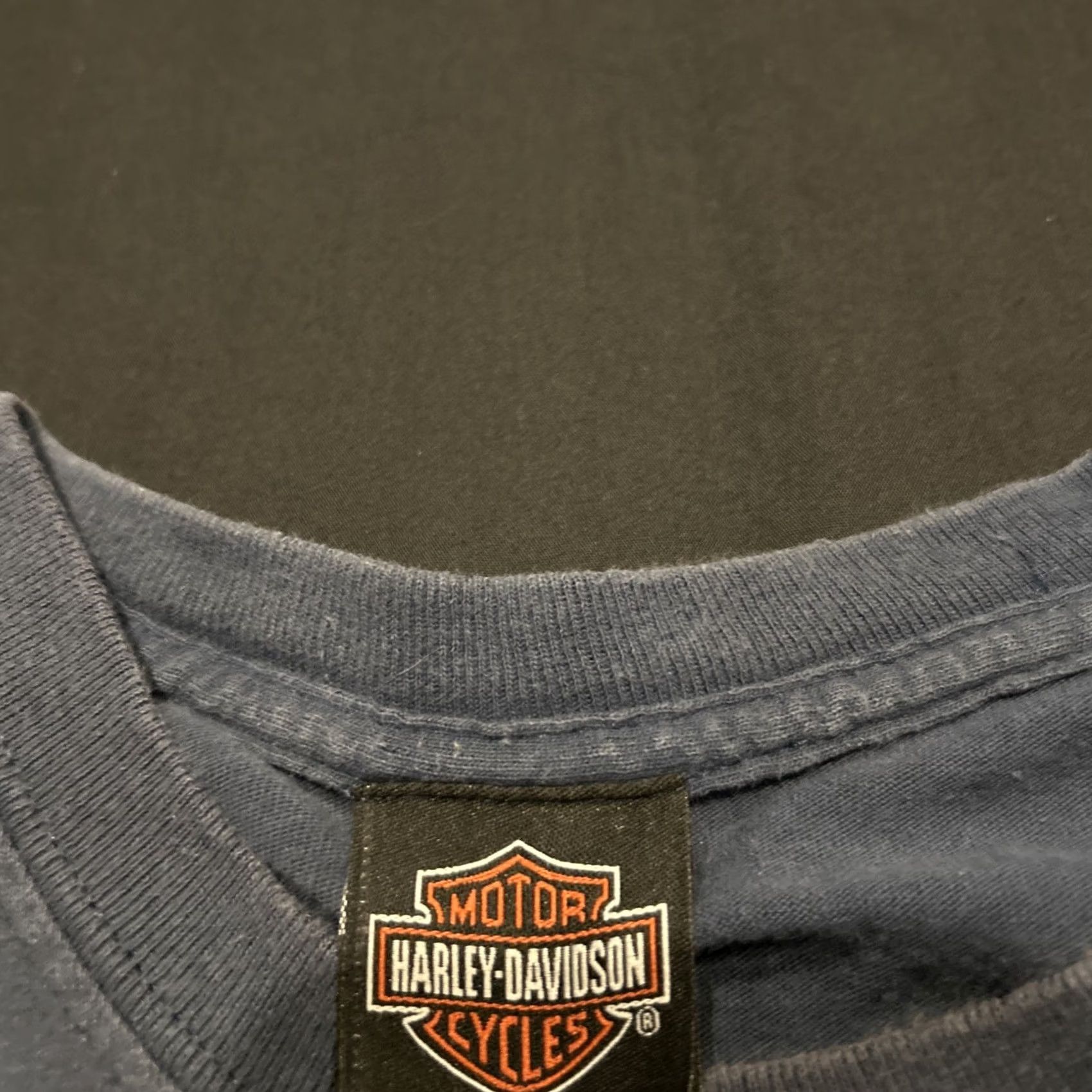 Harley Davidson Harley-Davidson Tee XL Navy Blue Sioux Falls SD Graphic Print Double-Sided Motorcycle Mens Size US XL / EU 56 / 4 - 4 Thumbnail