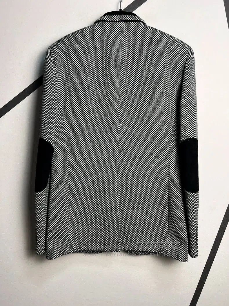 Saint Laurent Paris Saint Laurent SLP Wool Checked Blazer Size US L / EU 52-54 / 3 - 2 Thumbnail