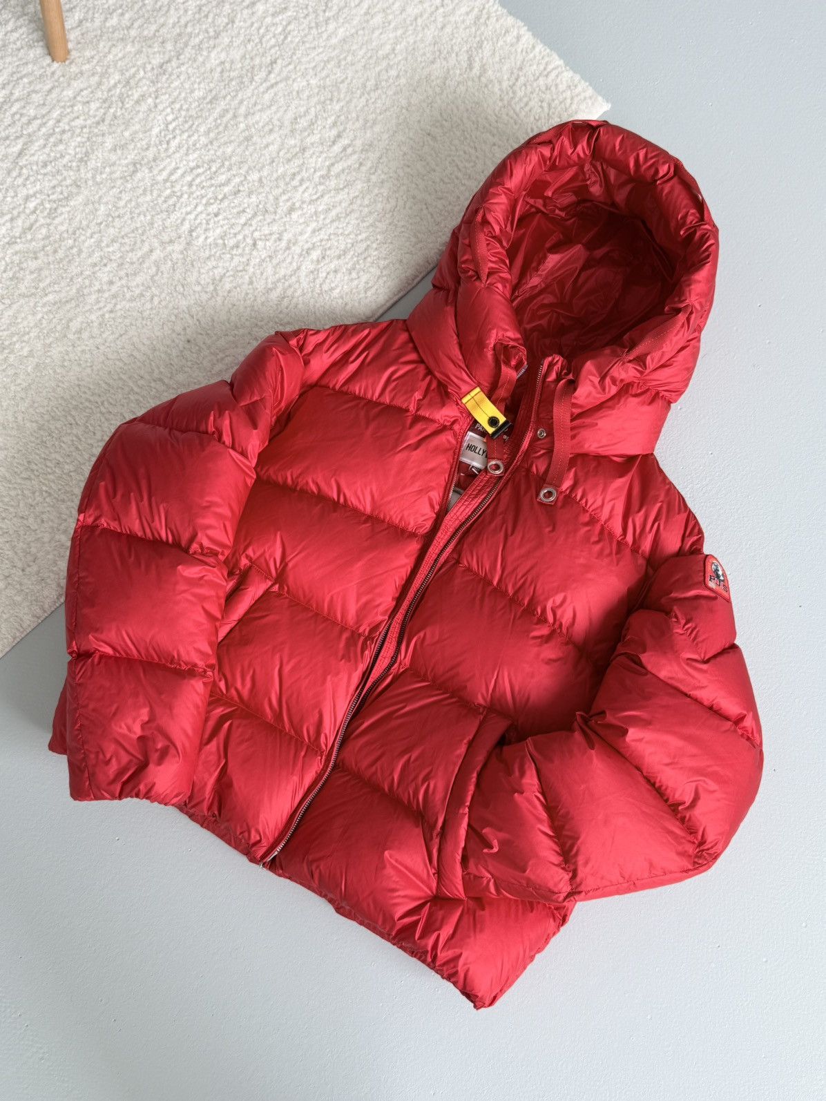 Parajumpers PARAJUMPERS Hooded Down Puffer Hollywood Jacket Red Women’s Size XL / US 12-14 / IT 48-50 - 2 Thumbnail