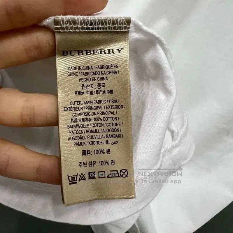 Burberry Burberry White Cotton Short Sleeve T-Shirt. Size US L / EU 52-54 / 3 - 3 Thumbnail