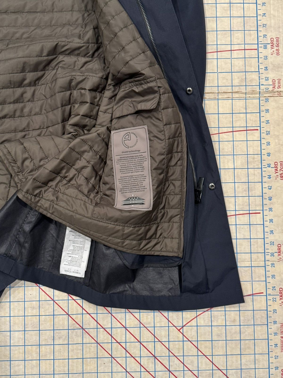 Armani Collezioni Armani Collezioni Long Coat With Insulating Layer Dark Navy Size US M / EU 48-50 / 2 - 9 Thumbnail