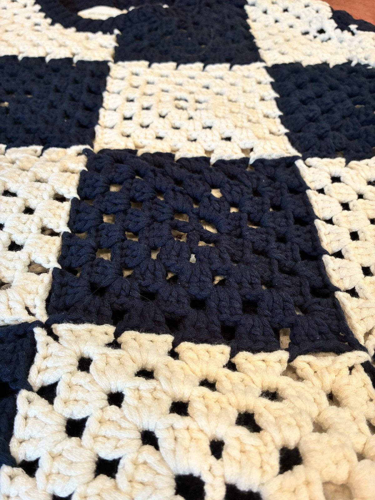 Aime Leon Dore Navy/white crochet sweater Size US M / EU 48-50 / 2 - 4 Thumbnail