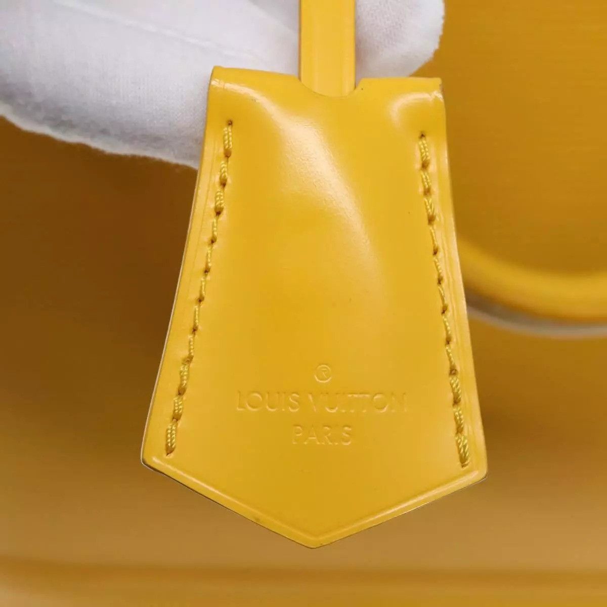 Louis Vuitton LOUIS VUITTON Epi Alma PM Hand Bag Yellow Citron Size ONE SIZE - 6 Thumbnail