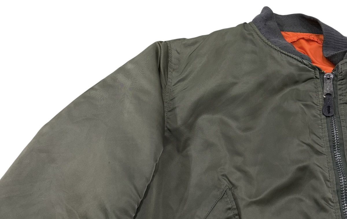 Alpha Industries Vintage Alpha Industries Reversible Bomber Jacket Size US XL / EU 56 / 4 - 5 Thumbnail