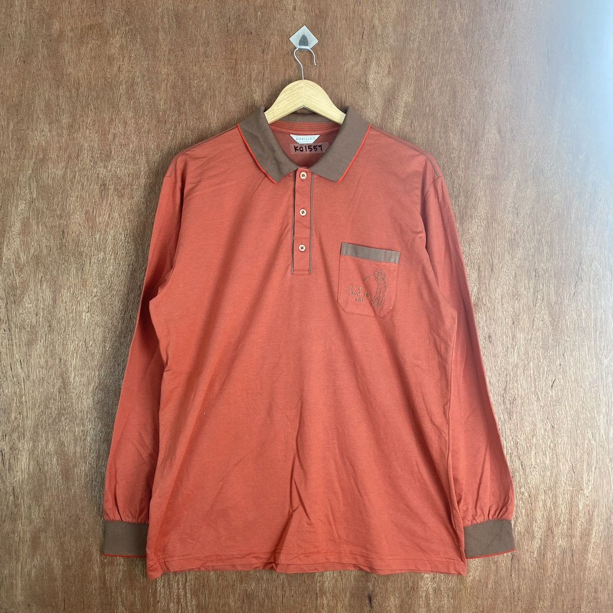 Designer × Japanese Brand Vintage Robellro GOLF LONG SLEEVE SHIRT #K01557 Size US L / EU 52-54 / 3 - 1 Thumbnail