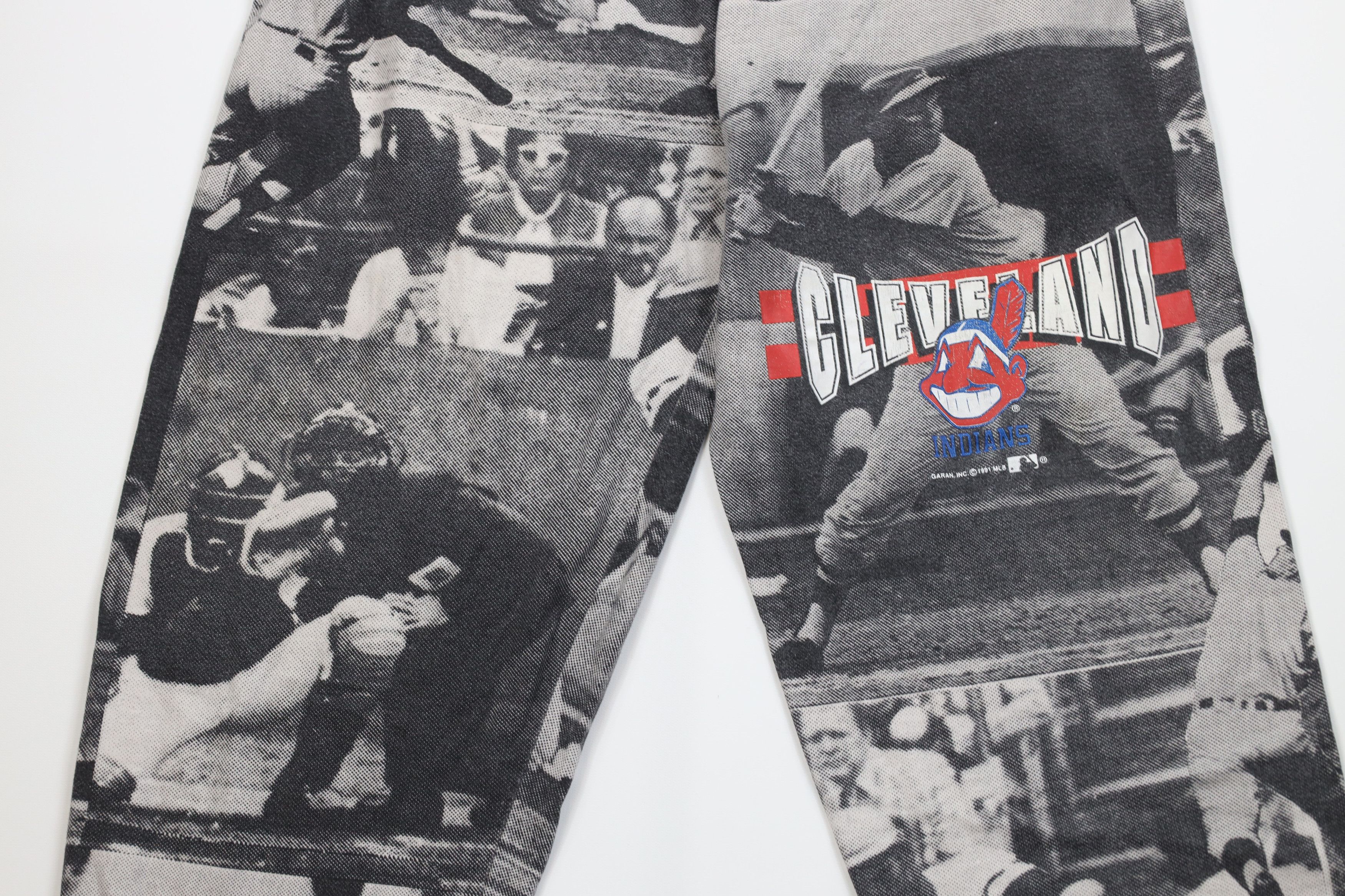 Vintage Vintage 90s Cleveland Indians Baseball Joggers Pants USA Size US 36 / EU 52 - 3 Thumbnail