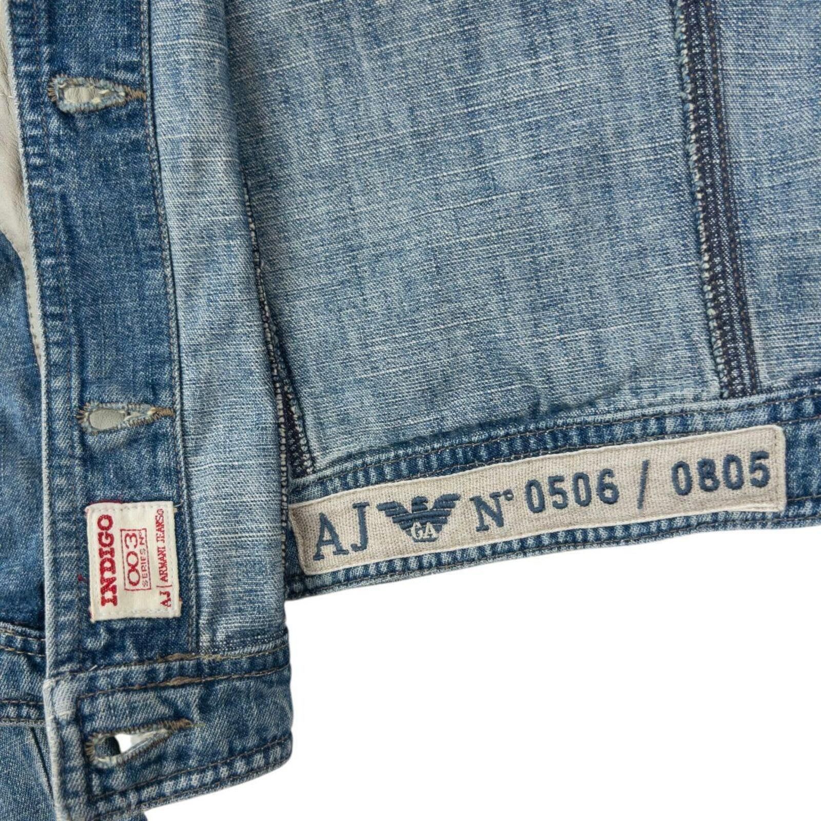 Other Vintage 2000s Armani Jeans Button Up Denim Jacket Womens M Size XL / US 12-14 / IT 48-50 - 4 Thumbnail