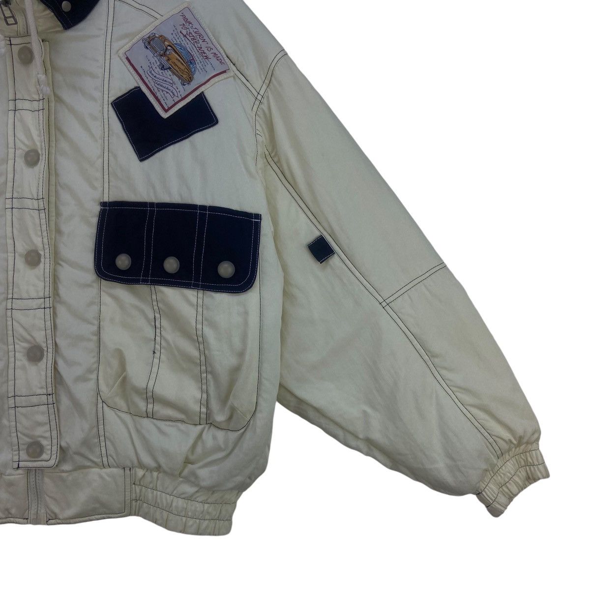 Japanese Brand × Vintage Pink Turn Stylish Street Fashion Loose Puffer Bomber Jacket Size US S / EU 44-46 / 1 - 5 Thumbnail