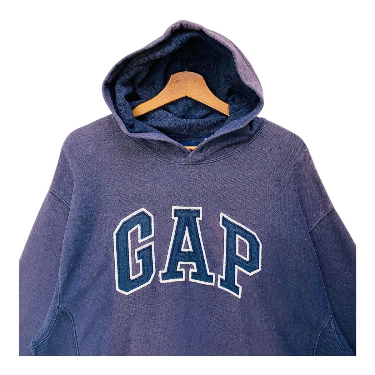 Gap Vintage GAP Hoodie Sun Faded Big Logo Pullover Jumper Size S Size US S / EU 44-46 / 1 - 2 Thumbnail
