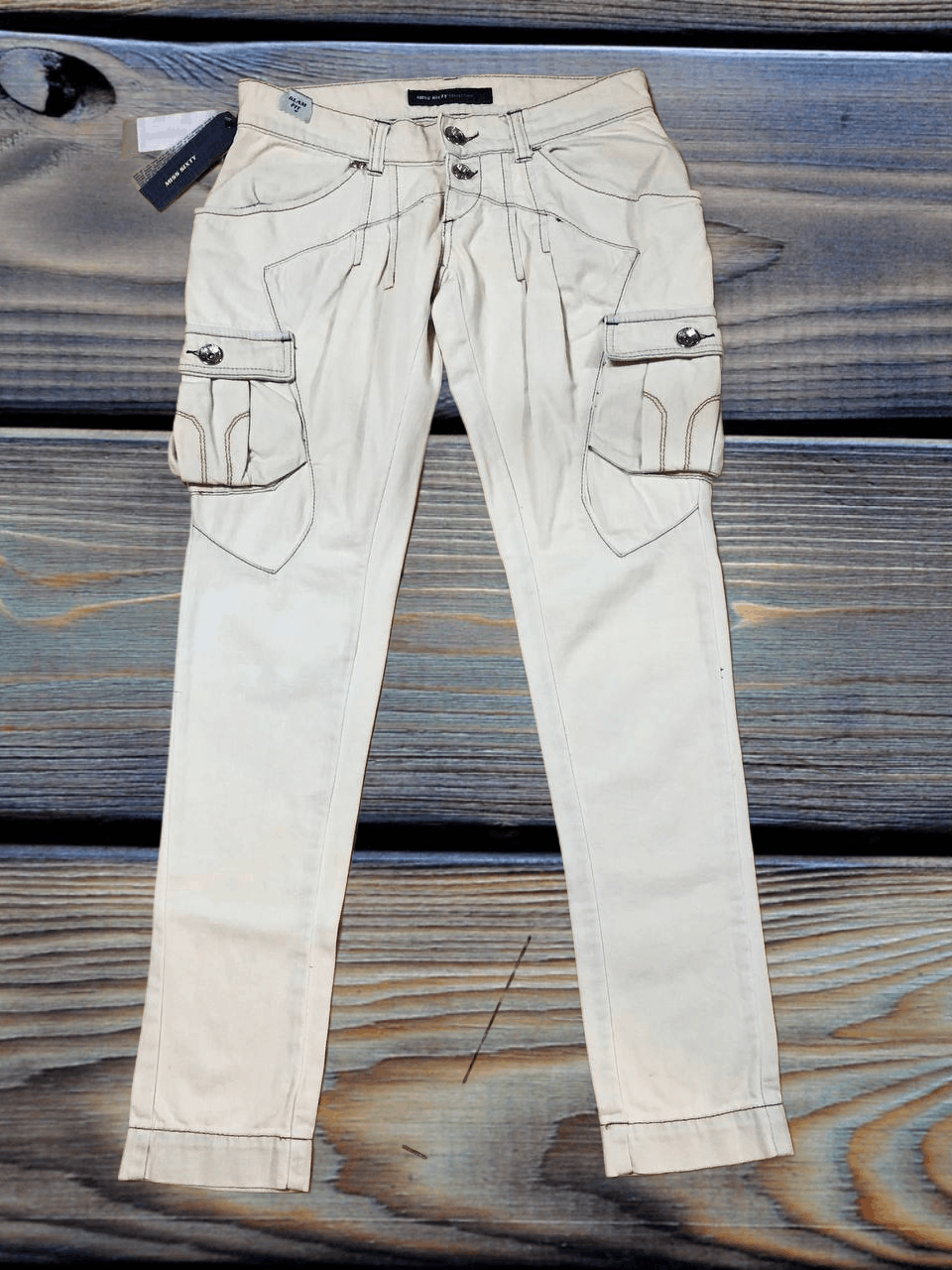 Miss Sixty Miss Sixty Jeans Vintage Y2K Low Rise Distressed cargo jeans Size 28" / US 6 / IT 42 - 1 Thumbnail