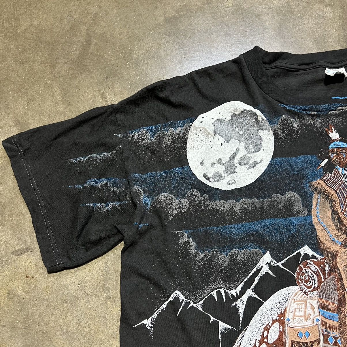 Vintage Vintage Native American AOP Graphic Tee Nature Horse 90s Size US XXL / EU 58 / 5 - 4 Thumbnail