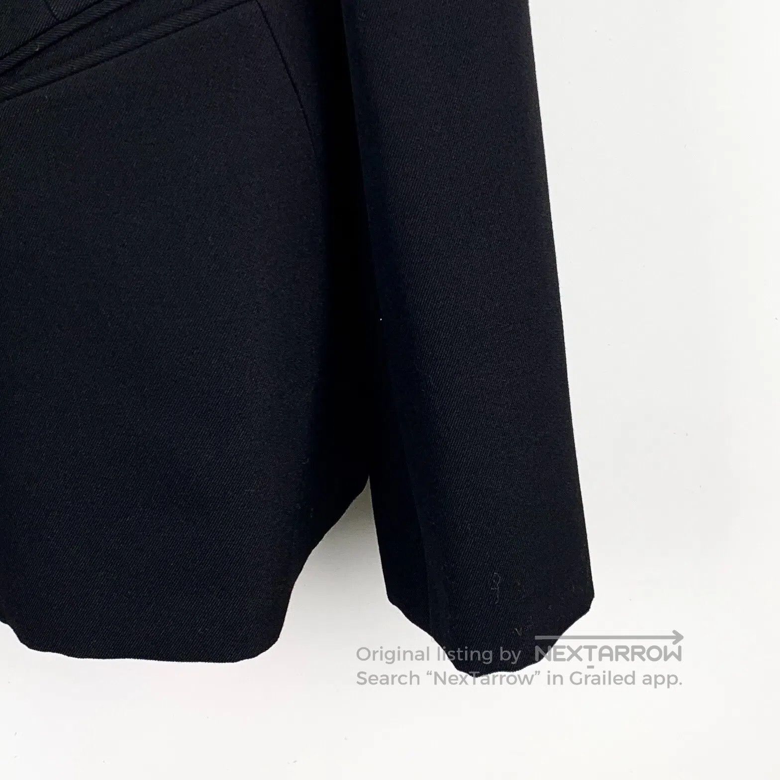 Louis Vuitton Louis Vuitton Black Cotton Wool Lapel Single-breasted Long Size US L / EU 52-54 / 3 - 5 Thumbnail