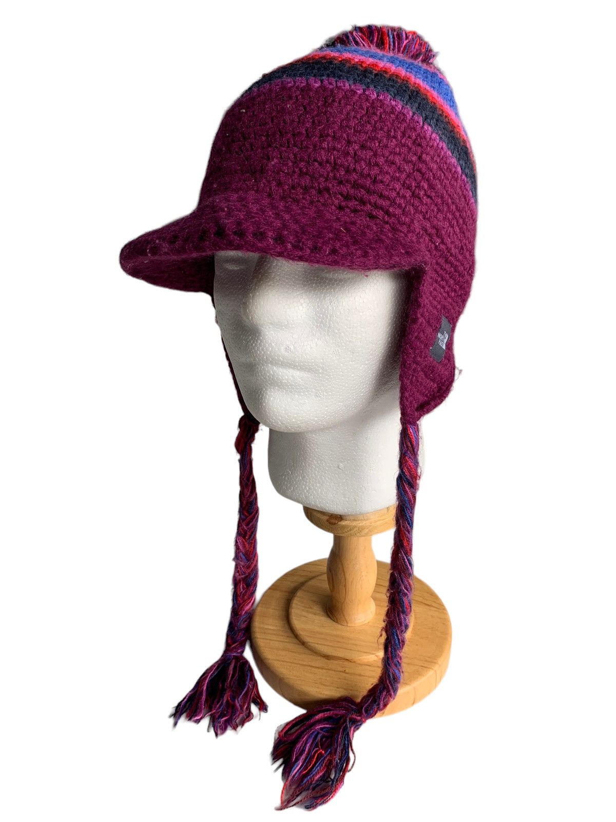 Japanese Brand × The North Face The North Face Multicolour Earflap Crochet knit Beanie Hats Size ONE SIZE - 2 Thumbnail