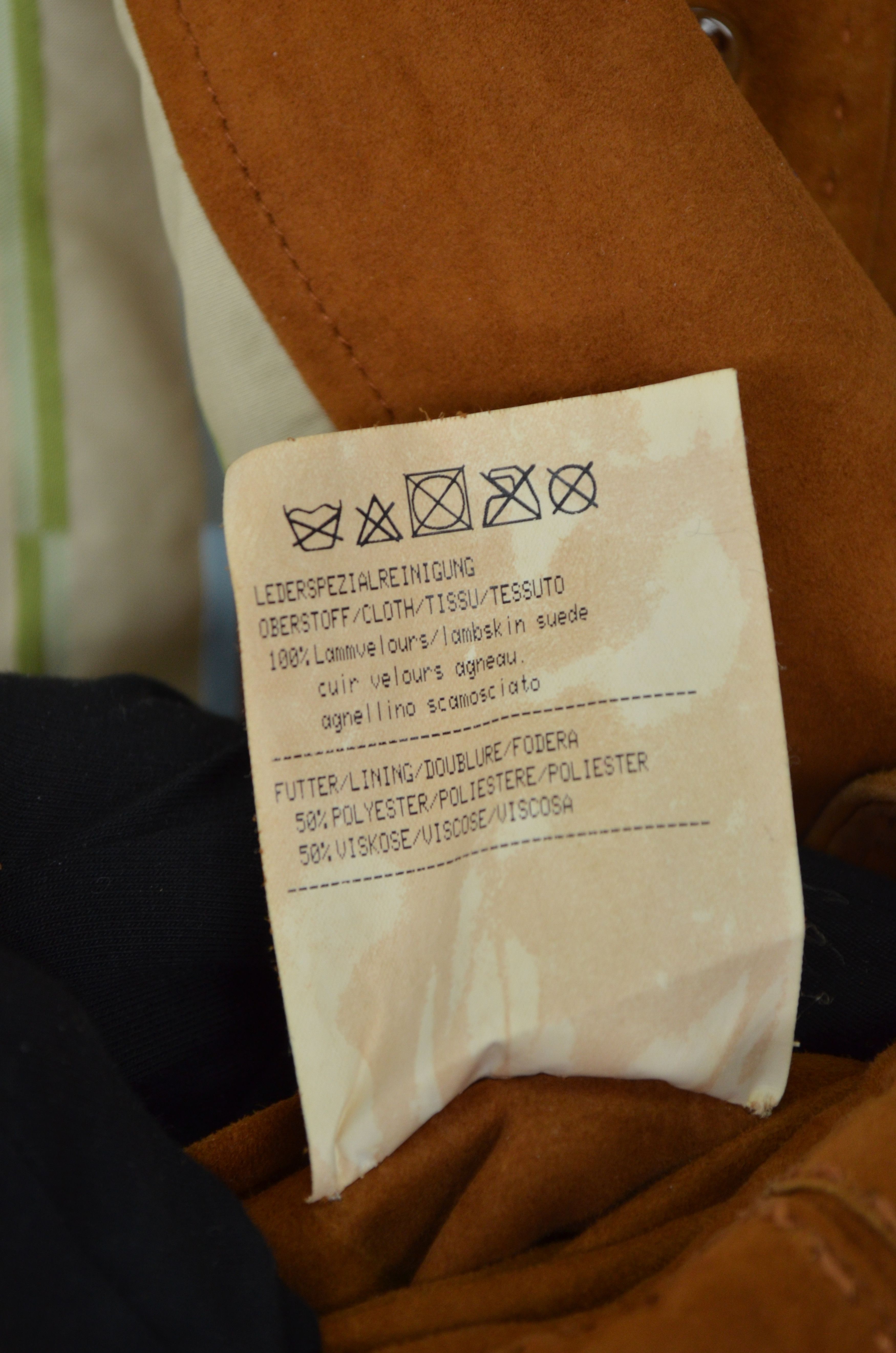 Designer Kleider Habsburg Manufaktur Lambskin Suede Brown Jacket US8 Size M / US 6-8 / IT 42-44 - 14 Thumbnail