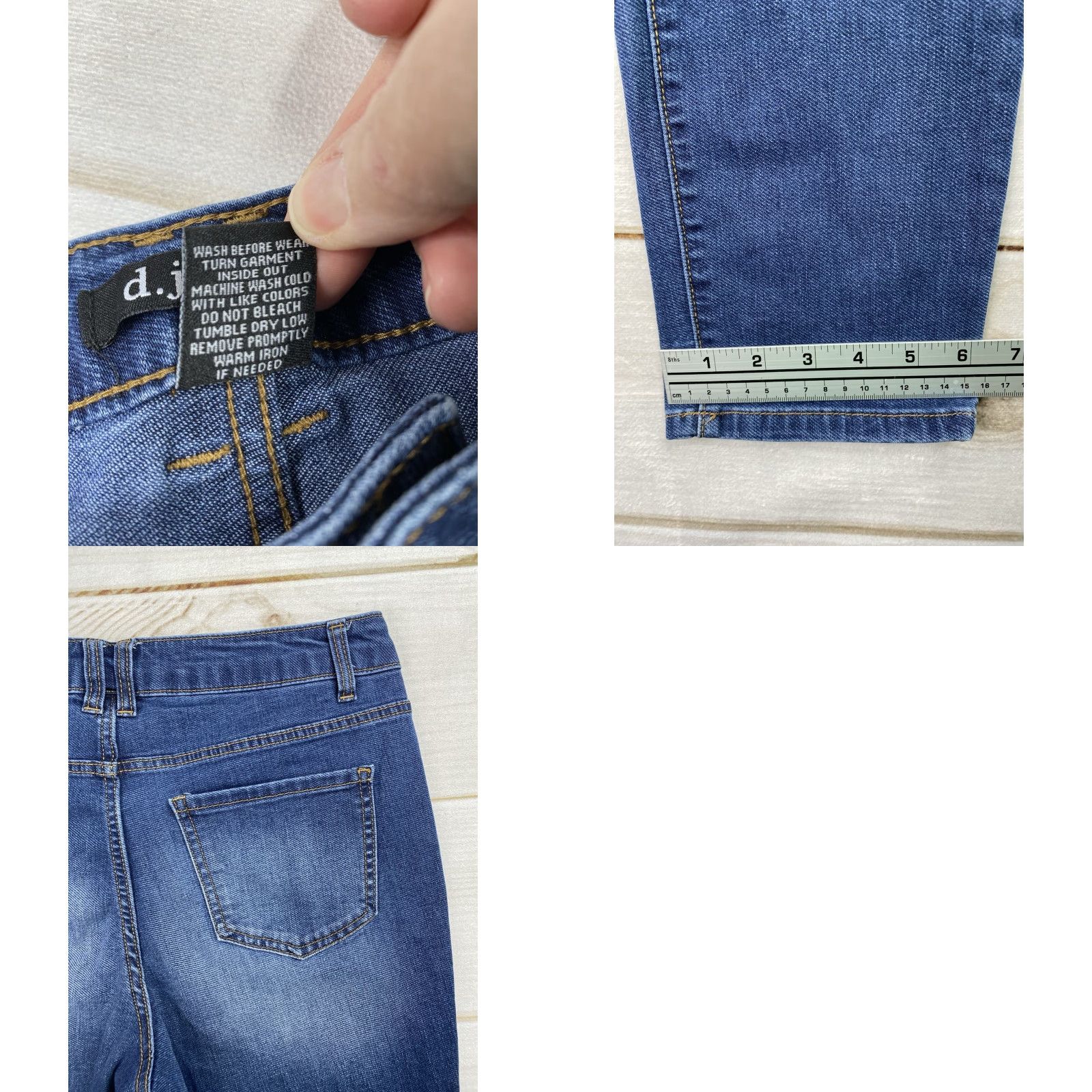 Denime D. Jeans Jeans Women's 10 Dark Wash Distressed Mid Rise Tapered Leg Denim Jeans Women 90s City Hipster Vintage No Size 32" / US 10 / IT 46 - 8 Thumbnail