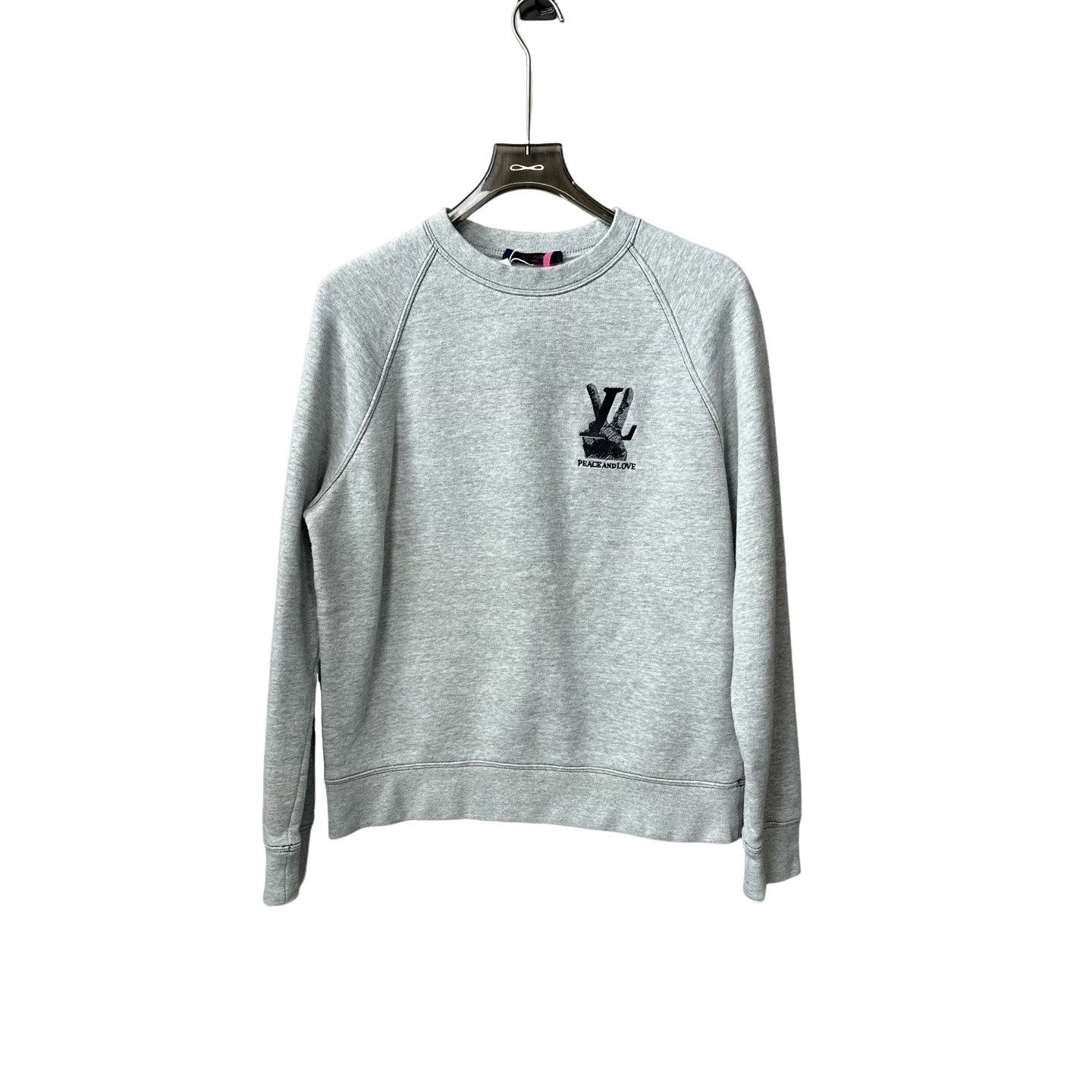 Louis Vuitton Louis Vuitton Peace and Love Logo Sweatshirt Size M Size US M / EU 48-50 / 2 - 1 Thumbnail