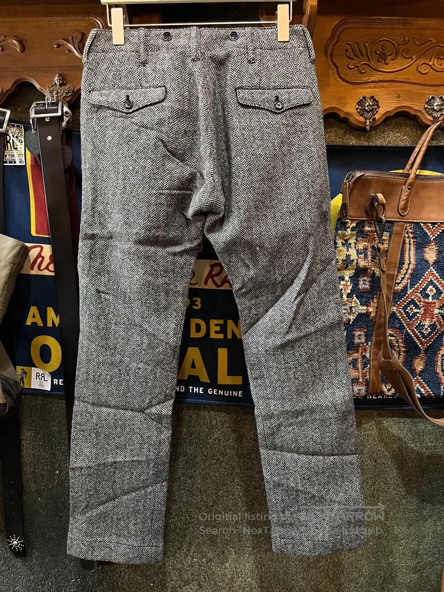 RRL Ralph Lauren herringbone pattern casual trousers by RRL. Size US 30 / EU 46 - 2 Thumbnail