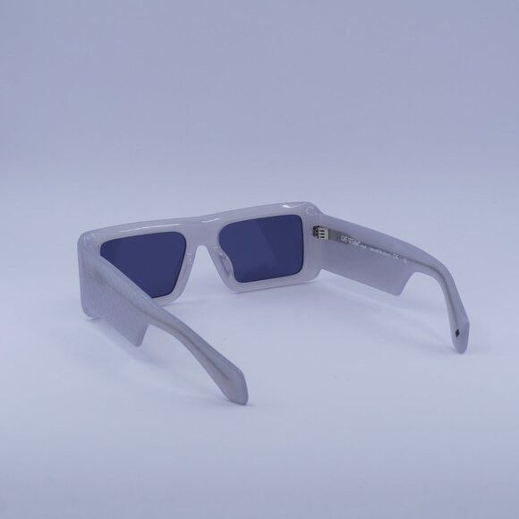 Off-White Off-White OERI140 TROY 0945 Sunglasses Grey Rectangle Frame Size ONE SIZE - 5 Thumbnail