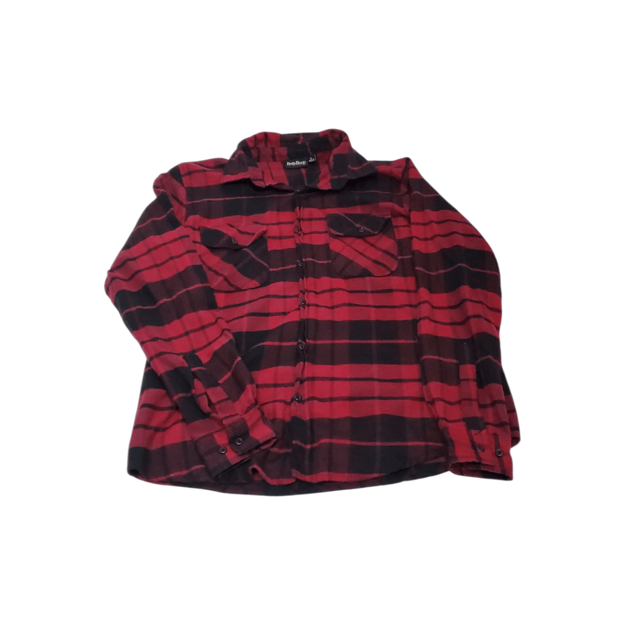 Vintage Betty Boop Plaid Flannel Shirt Size US XL / EU 56 / 4 - 3 Thumbnail