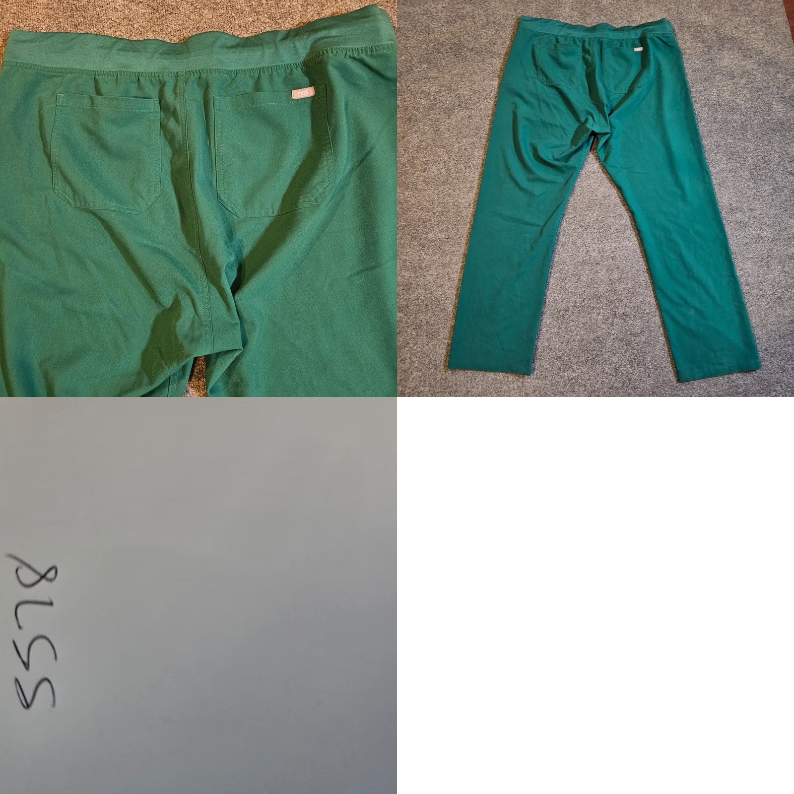 Vintage FIGS Pants Women XXL Tall Green Scrub Elastic Stretch Pockets Technical Medical Womens Tall Pants Green Scrub Size 40" / US 18 - 8 Thumbnail