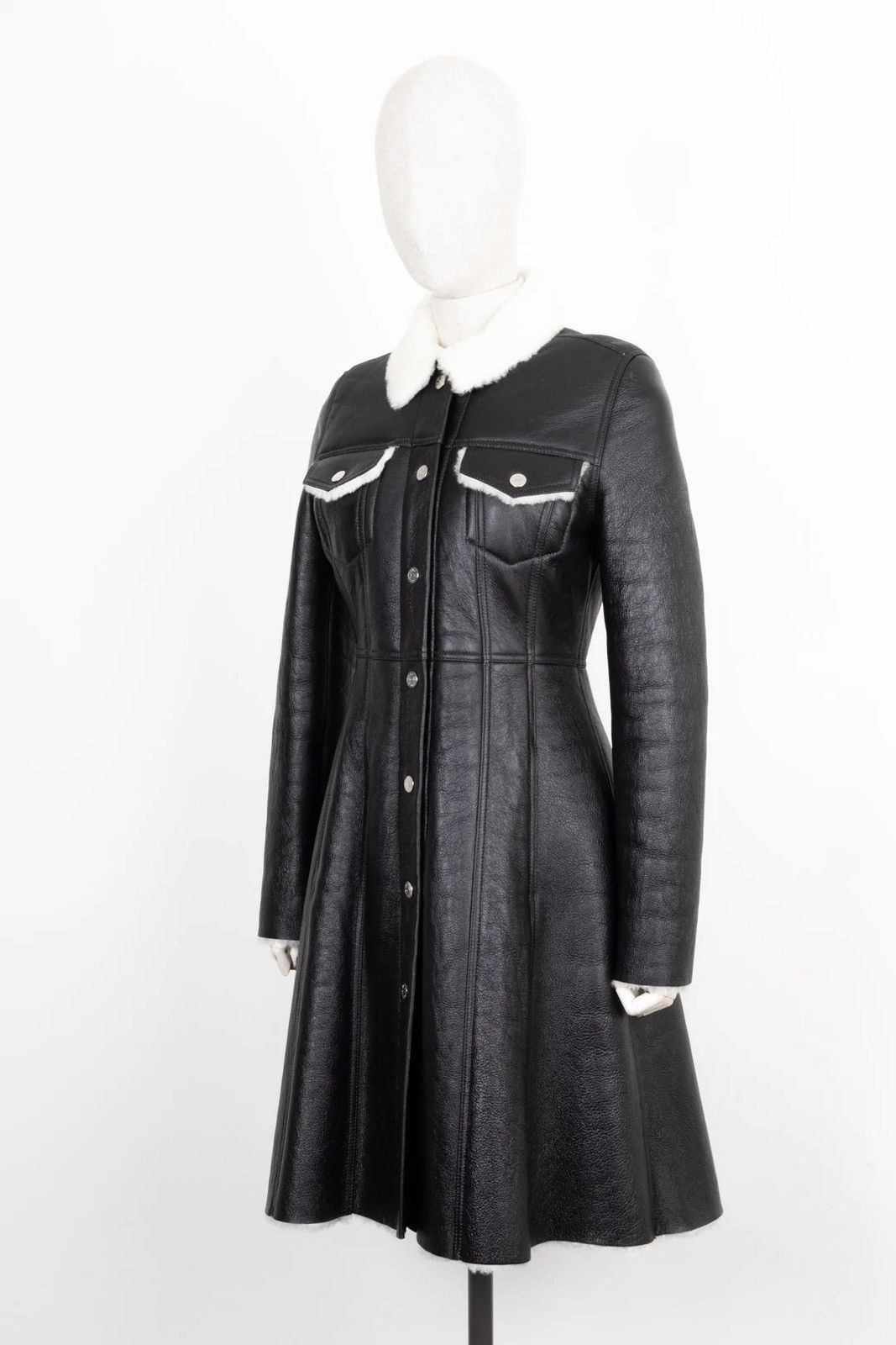 Acne Studios Acne Studios Luana Lamb Leather Shearling Coat Winter 2015 Size S / US 4 / IT 40 - 10 Thumbnail