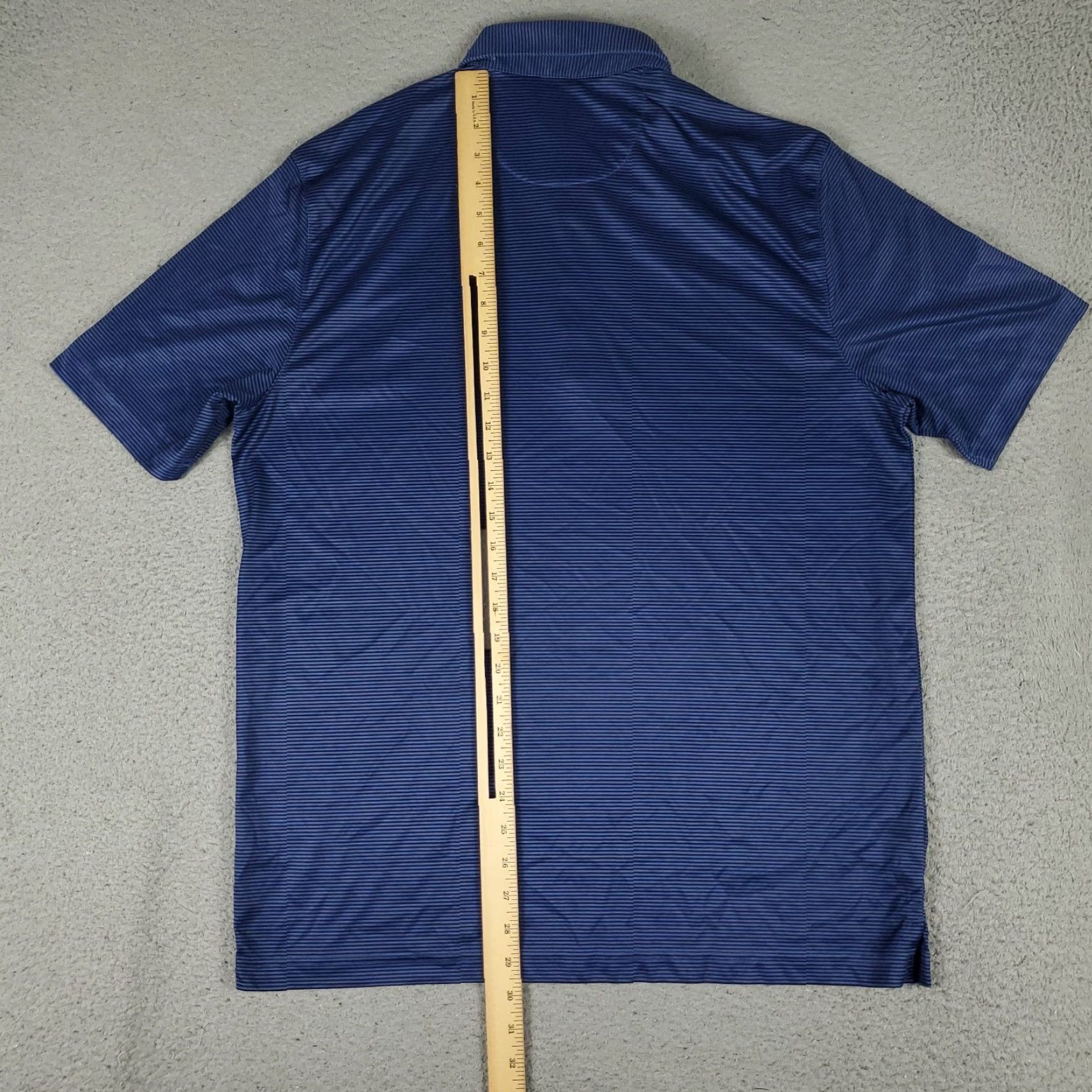 Vintage Greg Norman Polo Shirt Mens Large Blue Striped Shark Golf Short Sleeve Polo - Greg Norman - Polo - Blue - Striped - Short Sleeve - Mens Size US L / EU 52-54 / 3 - 4 Thumbnail
