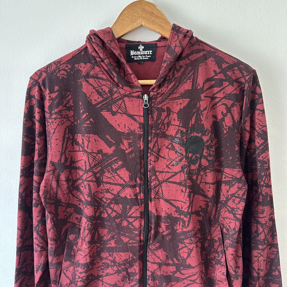 Beaumere Beaumere Skull Splash Zipper Hoodie Size US M / EU 48-50 / 2 - 2 Thumbnail