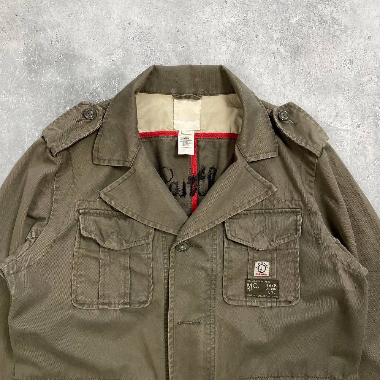 Diesel Diesel Blue Panthers Military Collar Jacket Olive Green L Size US L / EU 52-54 / 3 - 2 Thumbnail