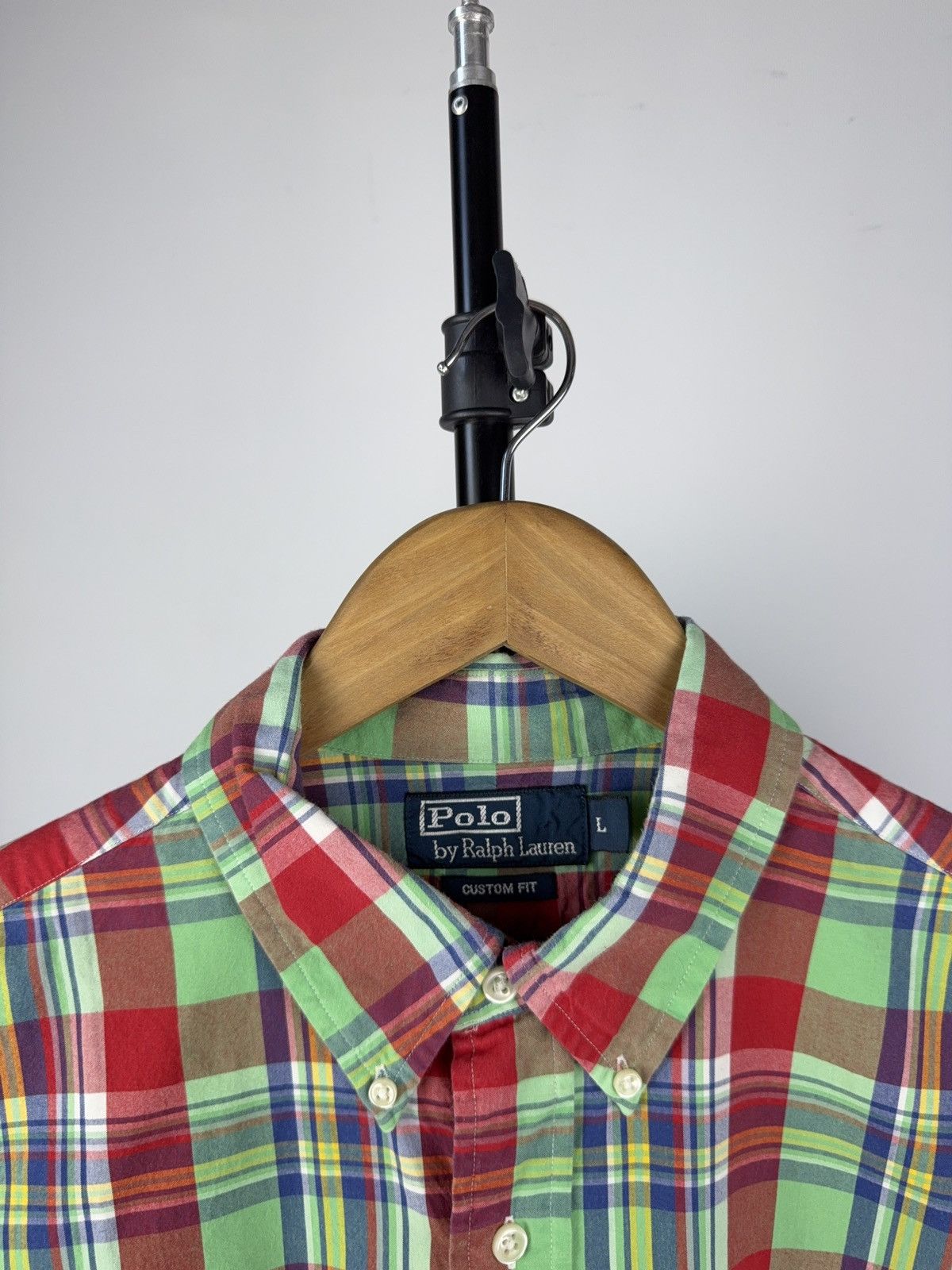 Polo Ralph Lauren Vintage 90s PRL Polo Ralph Lauren Madras Plaid Shirt Size US L / EU 52-54 / 3 - 3 Thumbnail