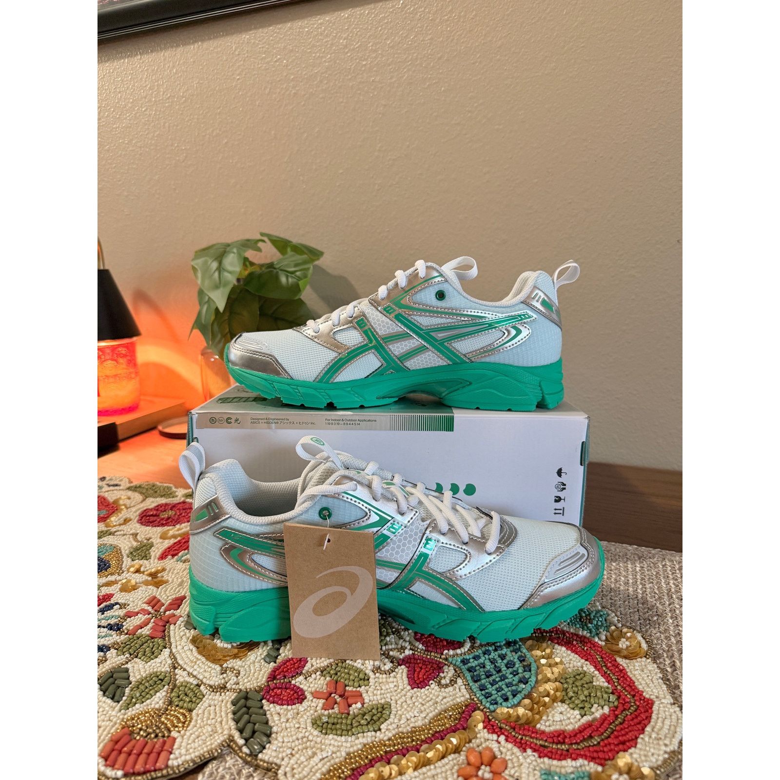 Asics ASICS Gel-DS Trainer 14 x Hidden NY Dawn White Green NYC Size US 8 / EU 41 - 2 Thumbnail