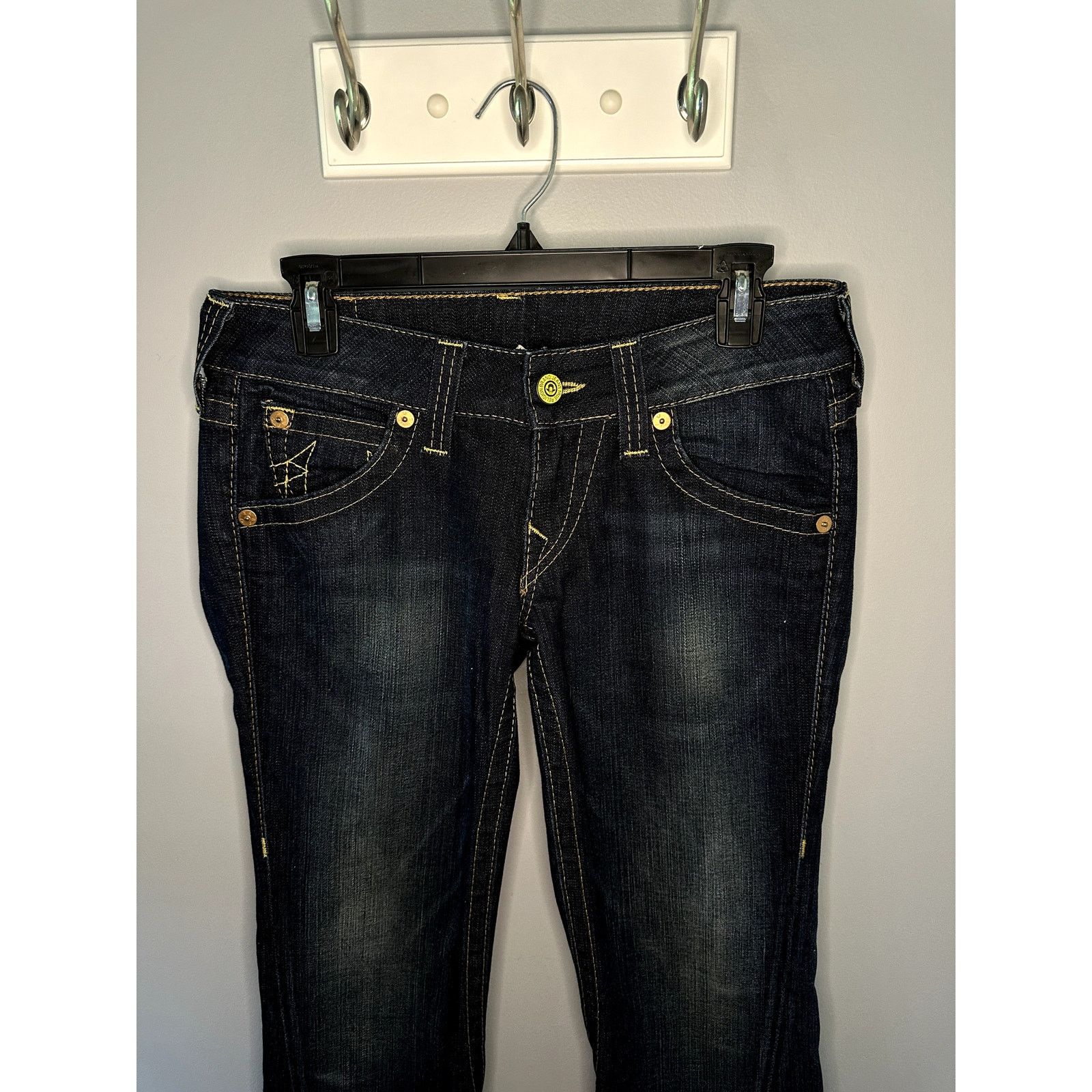 True Religion True Religion Joey Mid-Rise Denim Flare Jeans Blue Womens 27 Size 27" / US 4 / IT 40 - 7 Thumbnail