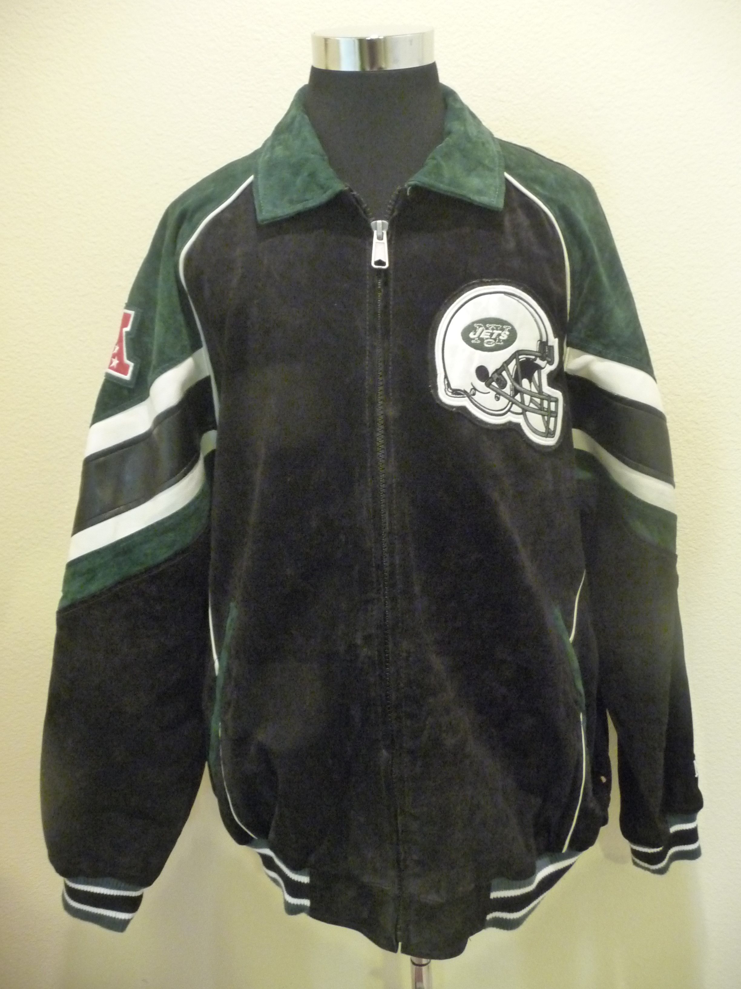 NFL New York Jets NFL Vintage Suede Jacket Size US XXL / EU 58 / 5 - 2 Thumbnail