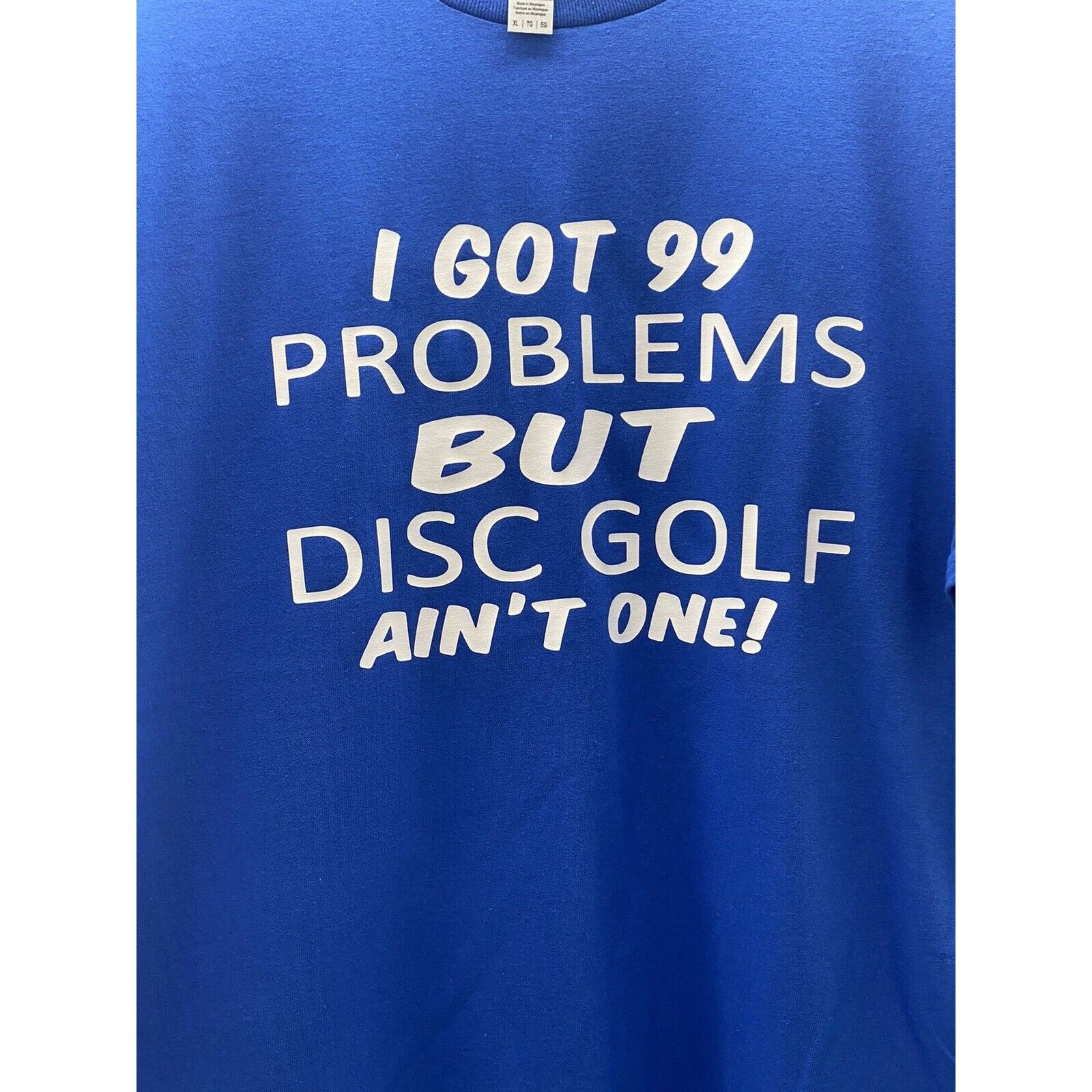 The Unbranded Brand Disc Golf Shirt 99 PROBLEMS Disc Golf XL T-Shirt Blue Size US XL / EU 56 / 4 - 2 Thumbnail