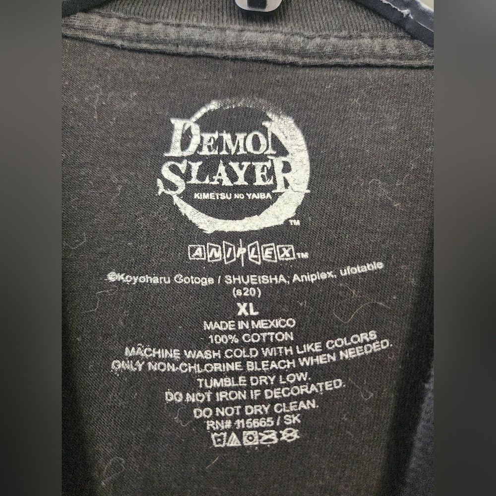 Other Demon Slayer Black Graphic T-Shirt Featuring Anime Size US XL / EU 56 / 4 - 2 Thumbnail