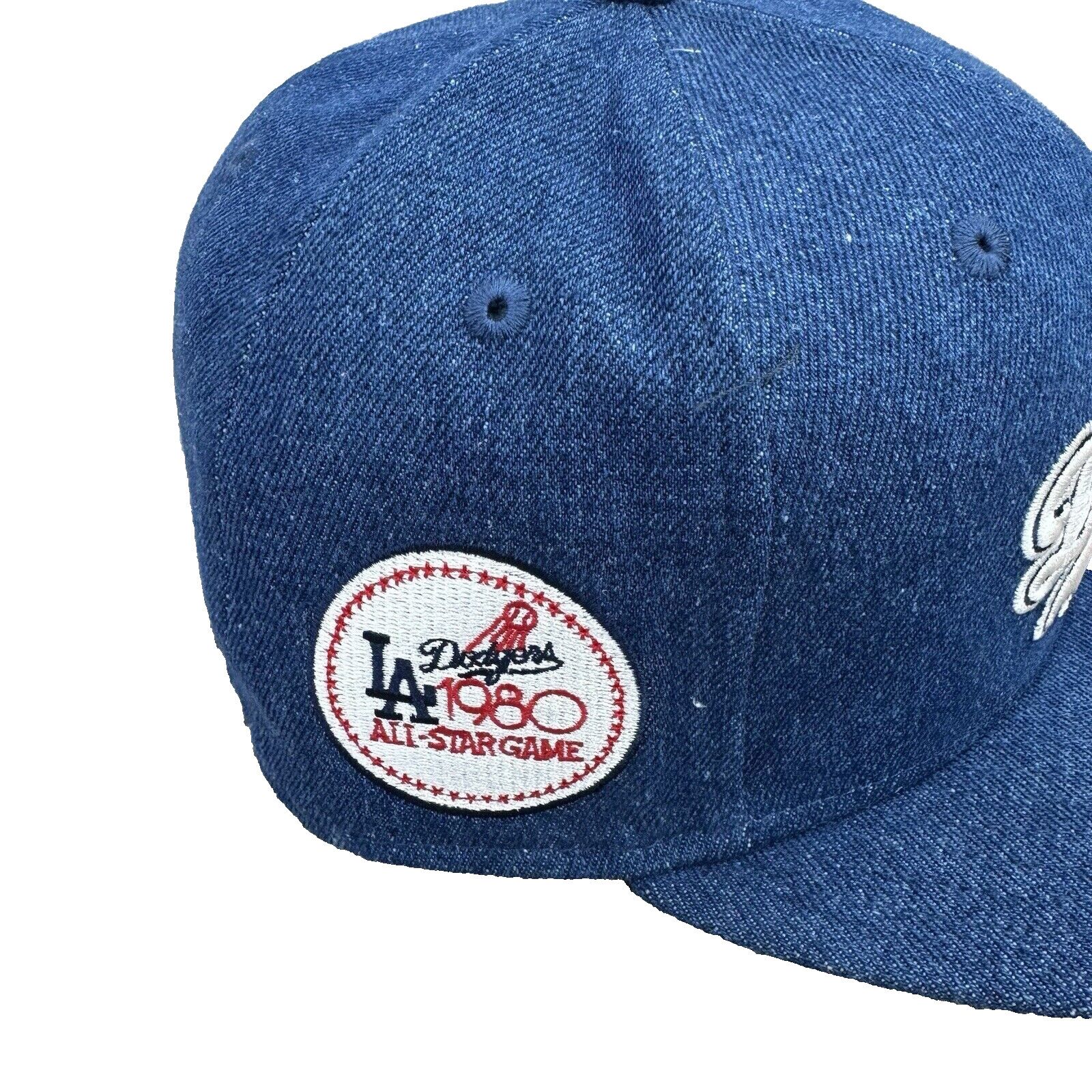 New Era Los Angeles Dodgers Denim '80 All Star New Era 7 1/2 MLB Hat Size ONE SIZE - 10 Thumbnail