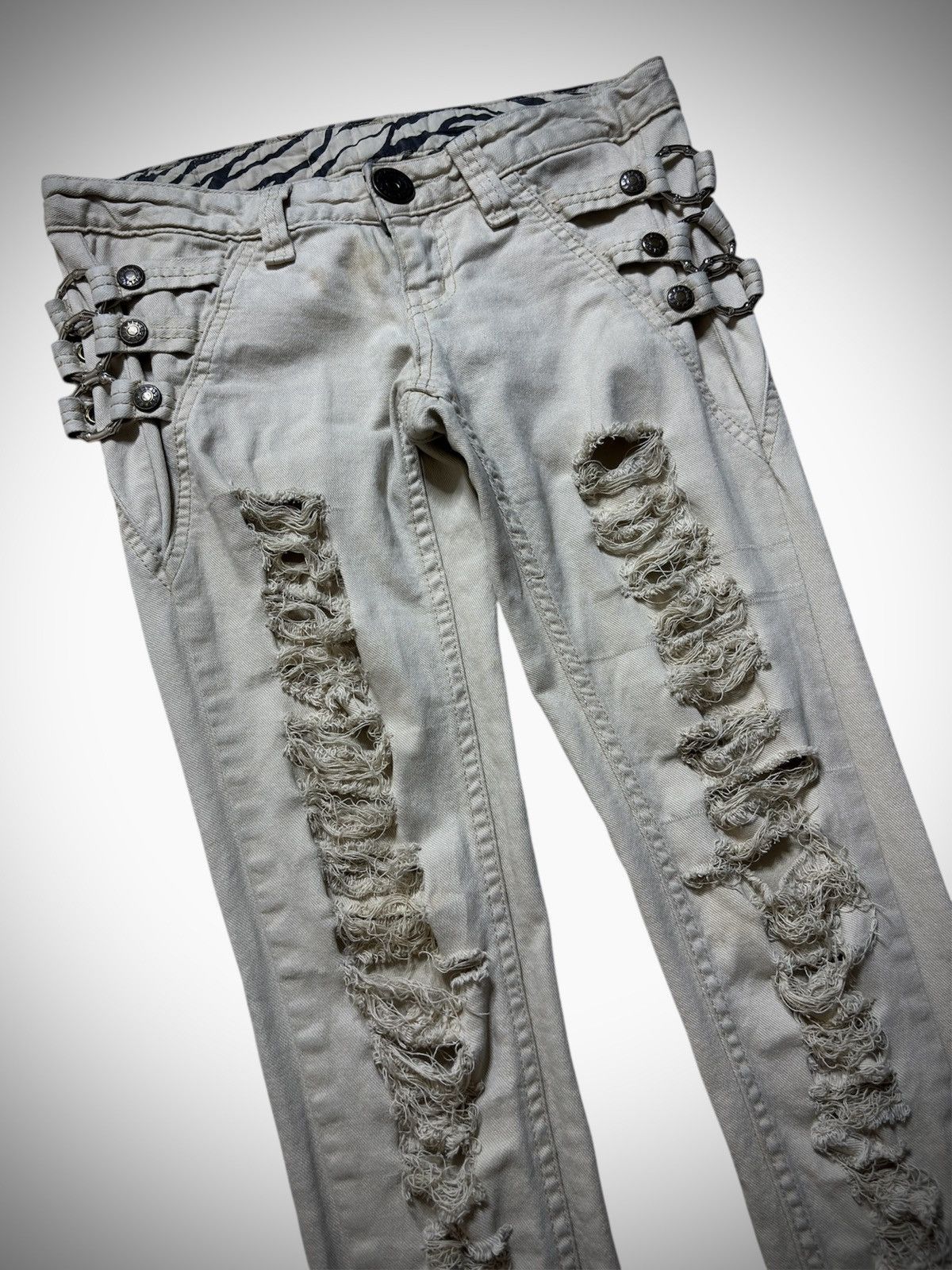 If Six Was Nine 2000’s D.I.A Spec - Distressed Skinny Heisei-era Punk Style Size 27" / US 4 / IT 40 - 2 Thumbnail