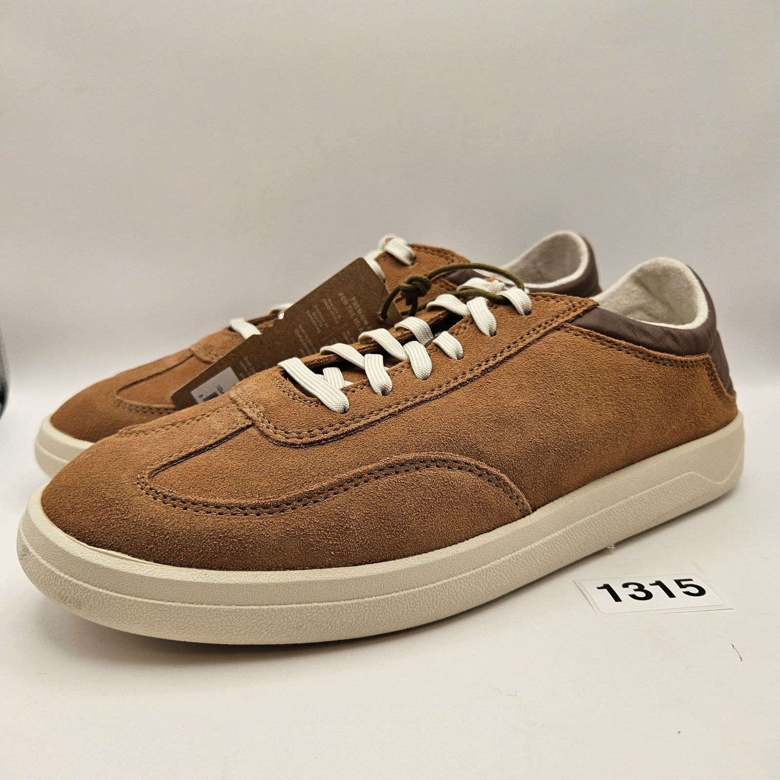 Olukai OLUKAI MEN'S 9.5 PUNINI SUEDE TAN TOFFEE CASUAL LACE UP SNKR Size US 9.5 / EU 42-43 - 1 Thumbnail