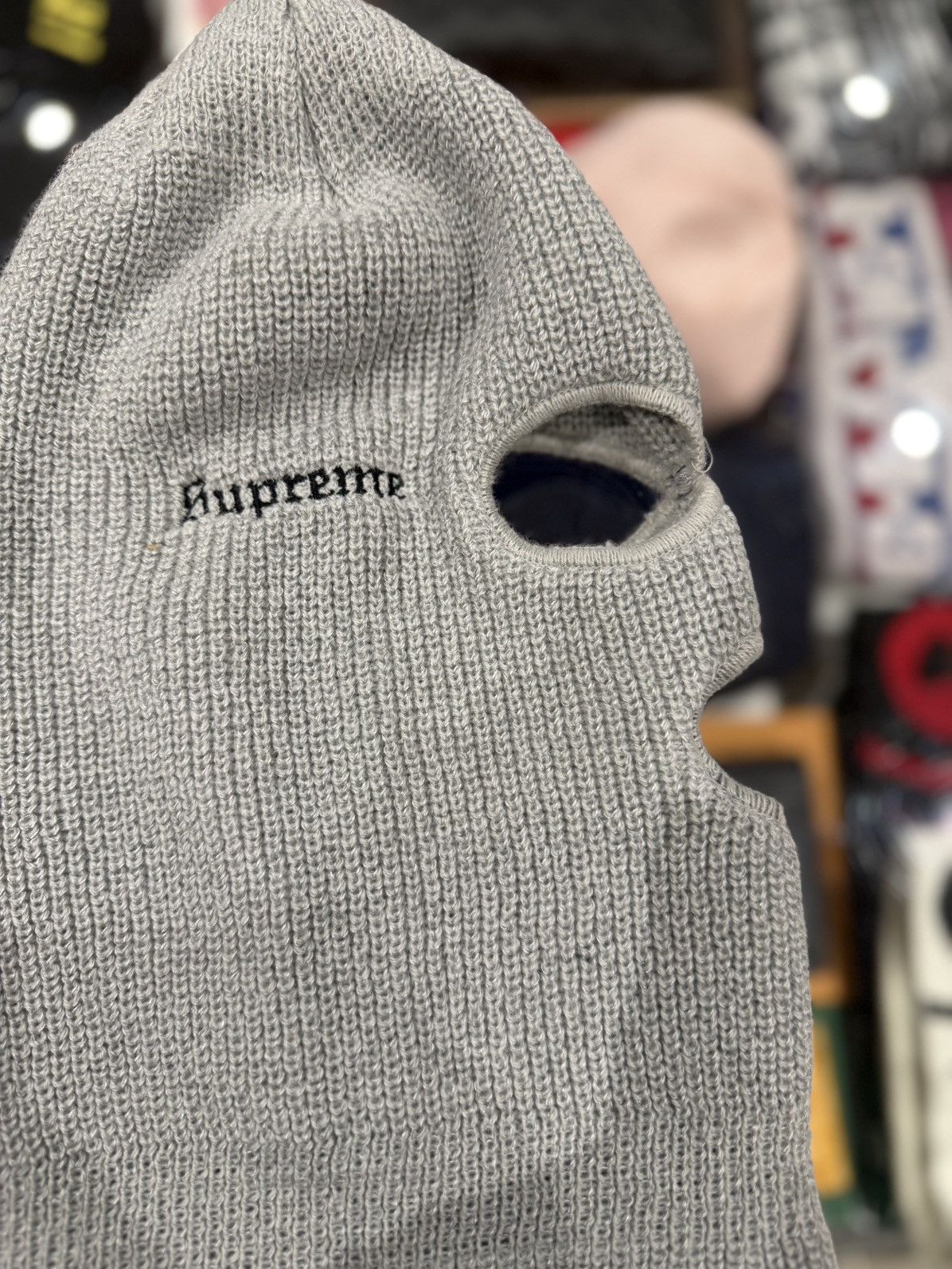 Supreme Supreme Reflective Balaclava Grey Size ONE SIZE - 3 Thumbnail
