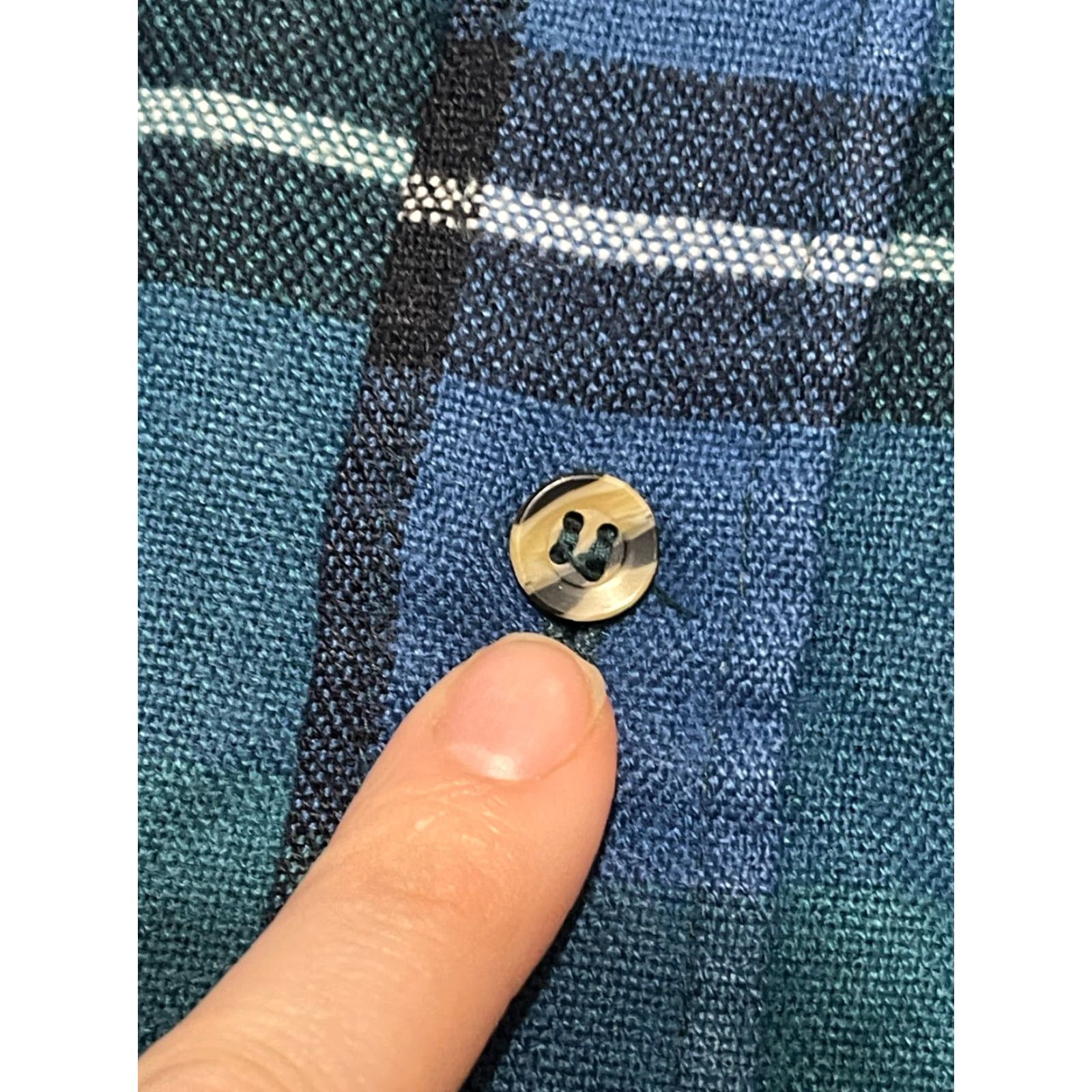 Vintage Midwest Shirt, Button-Up Long Sleeve, Plaid, Black, Blue, Green, Men's Size L, Casual, Fall Spring Summer, Regular Fit, Men, Midwest Size US L / EU 52-54 / 3 - 5 Thumbnail