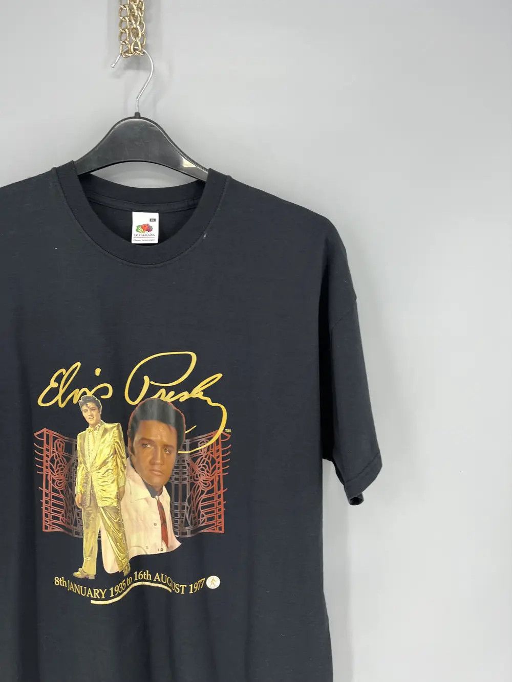 Band Tees × Vintage Vintage 90s Elvis Presley Great Elvis t-shirt 2004 L big log Size US XL / EU 56 / 4 - 5 Thumbnail