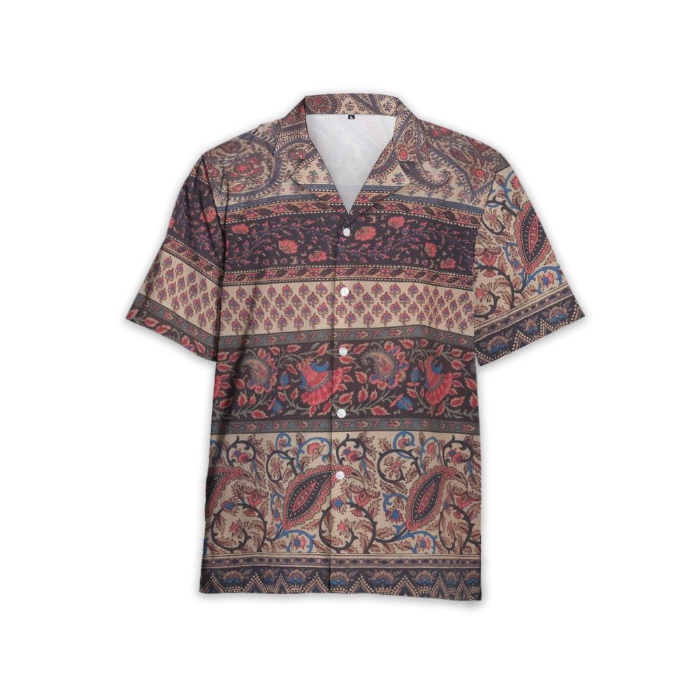 Designer Voyage Imaginaire-Print Bowling Shirt Size US M / EU 48-50 / 2 - 1 Thumbnail