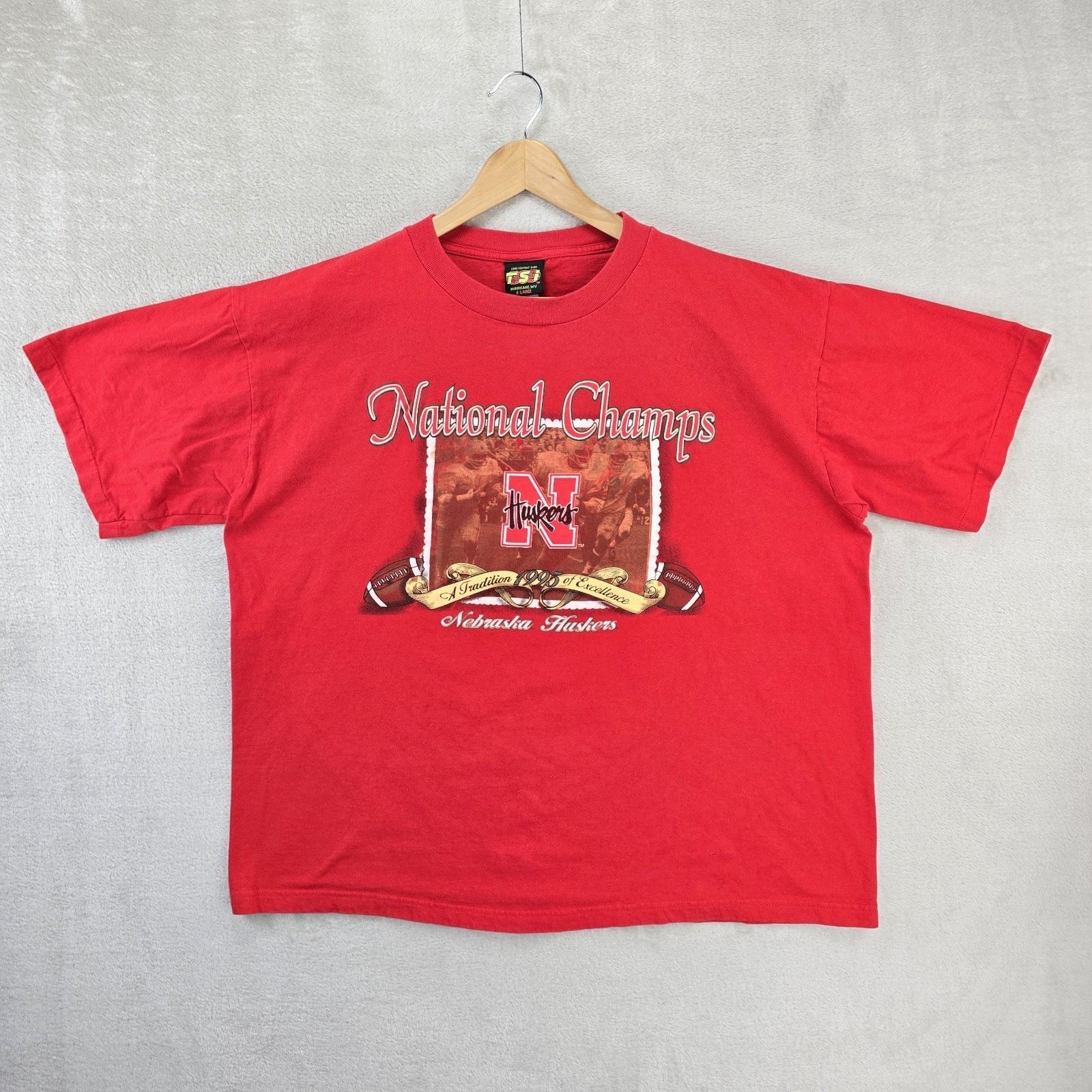Other Vintage Nebraska Huskers National Champs 1995 Shirt XL 90s Size US XL / EU 56 / 4 - 2 Thumbnail