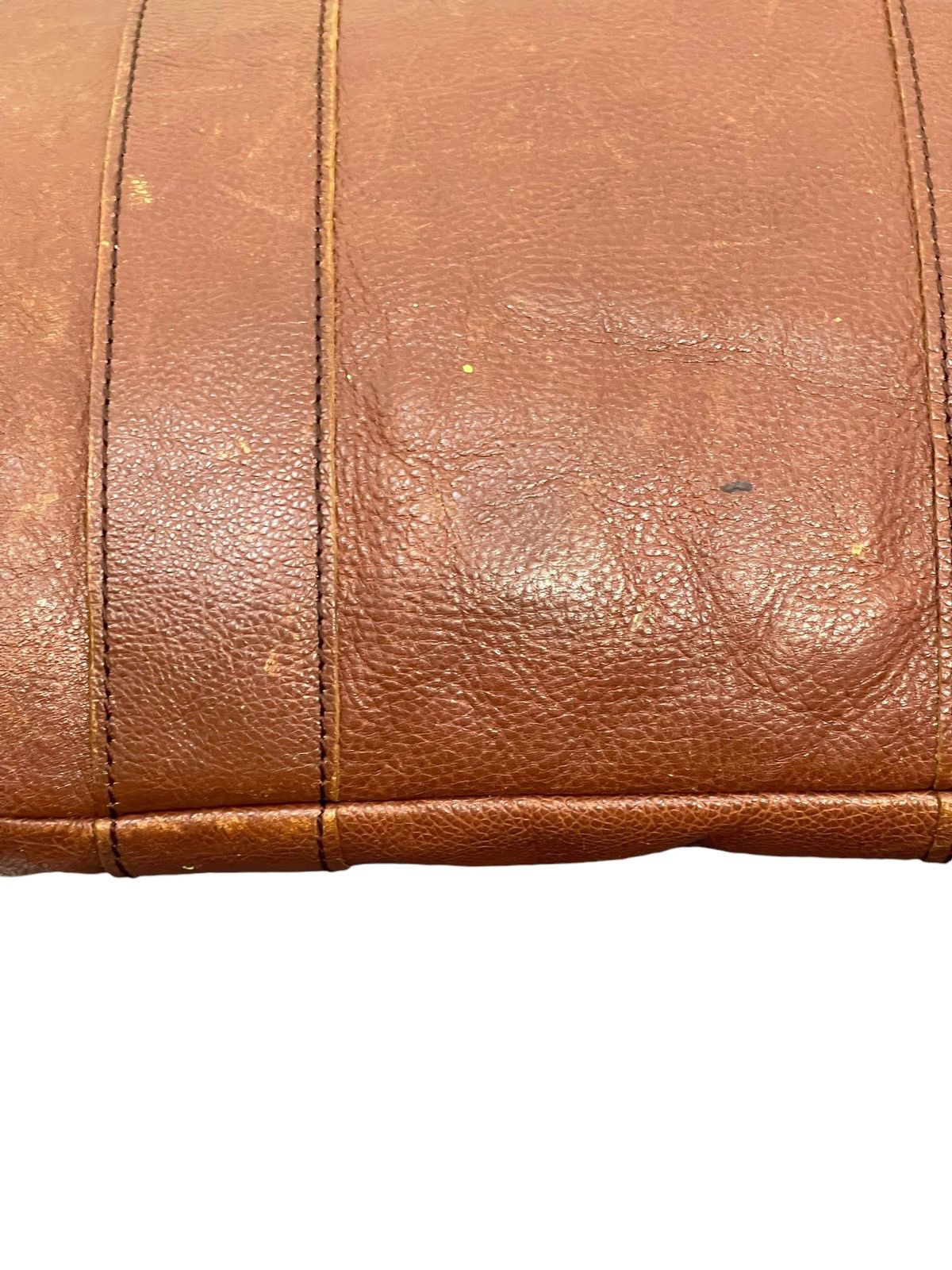 Genuine Leather Full Leather Vintage Unknown Tote Shoulder Bag 4🟩 Size ONE SIZE - 7 Thumbnail