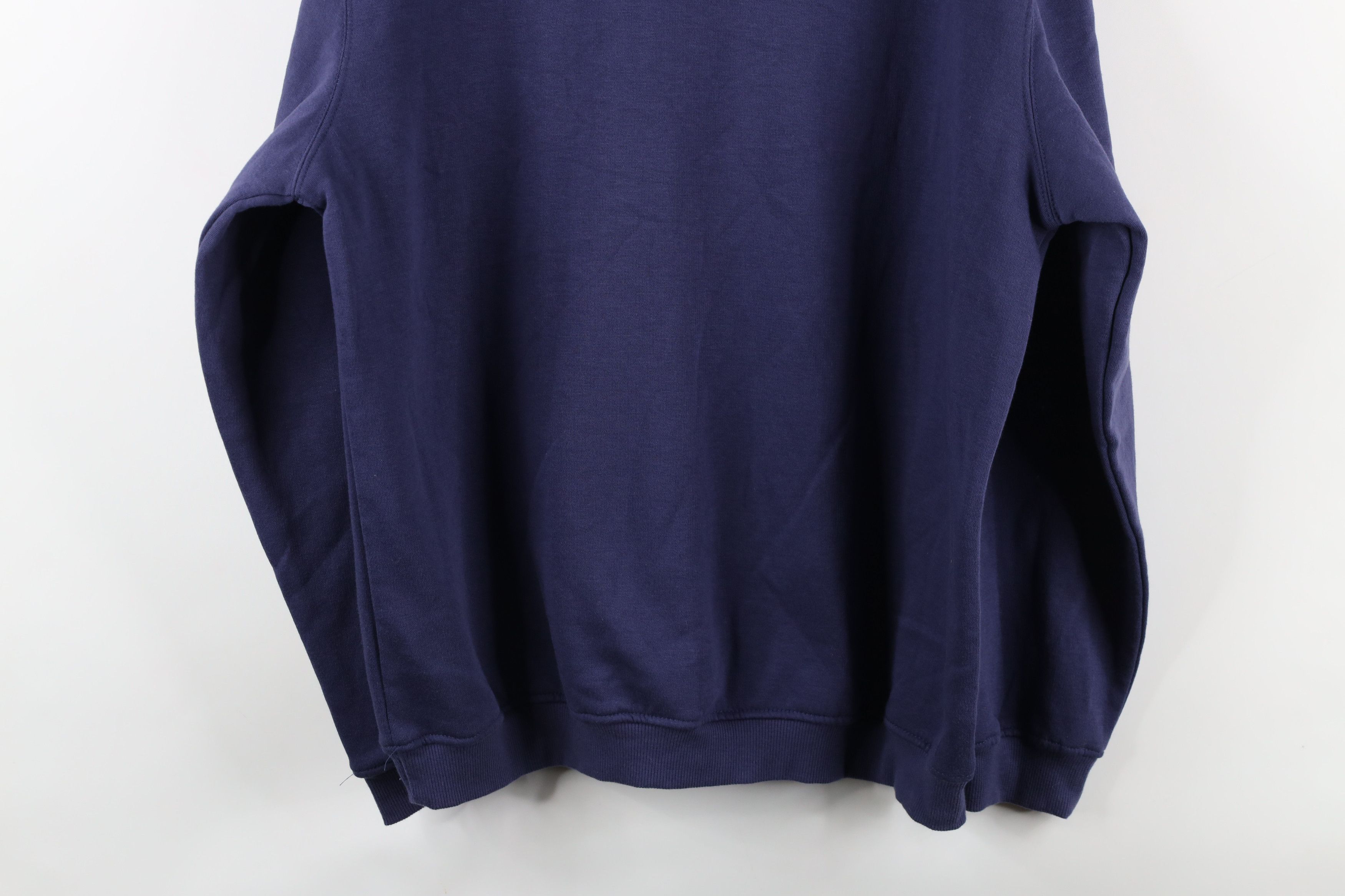 Vintage Vintage 90s Streetwear Collared Pullover Sweatshirt Blue Size US L / EU 52-54 / 3 - 8 Thumbnail