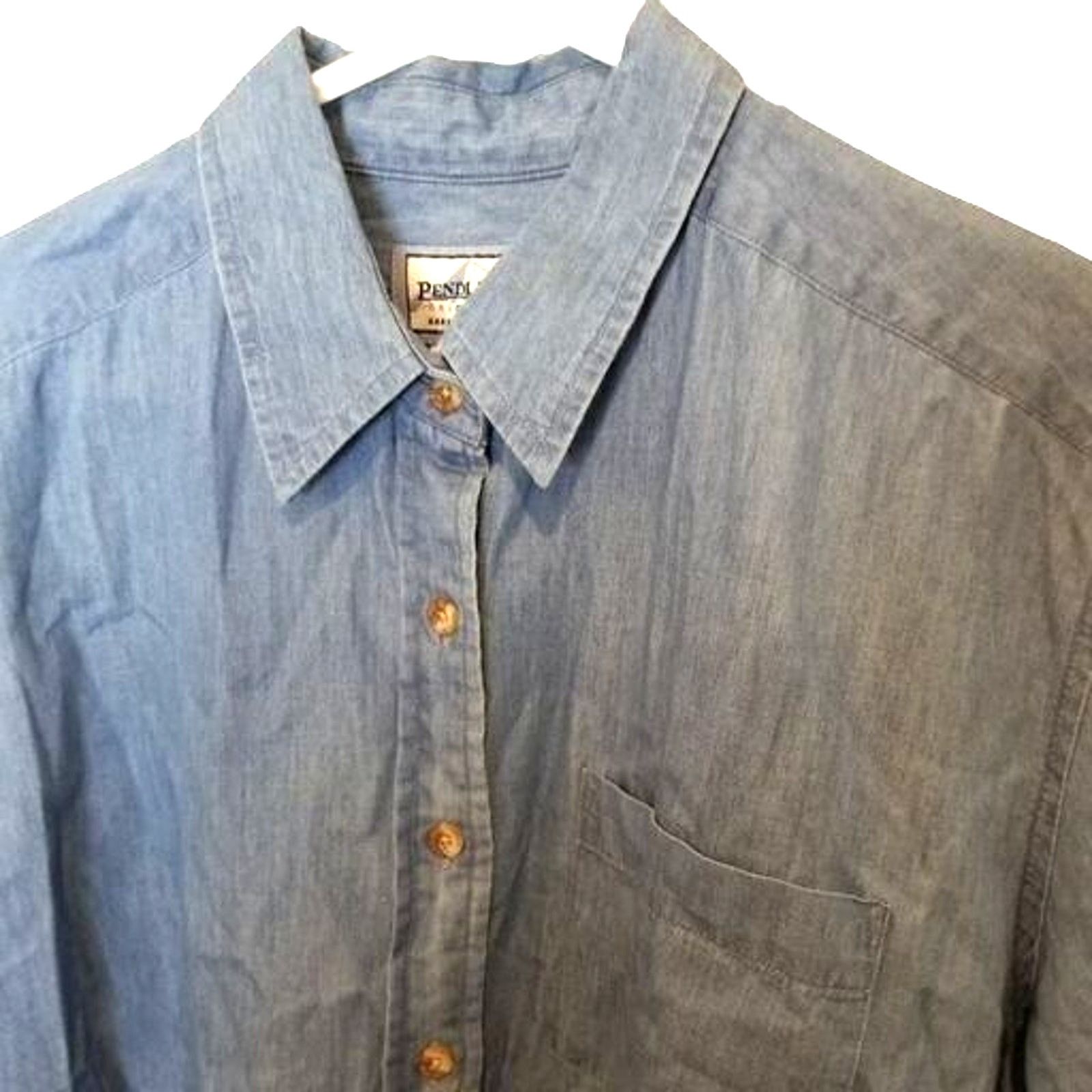 Pendleton Vintage Pendleton Womens Cotton Blouse Classic Preppy Size L Size L / US 10 / IT 46 - 5 Thumbnail